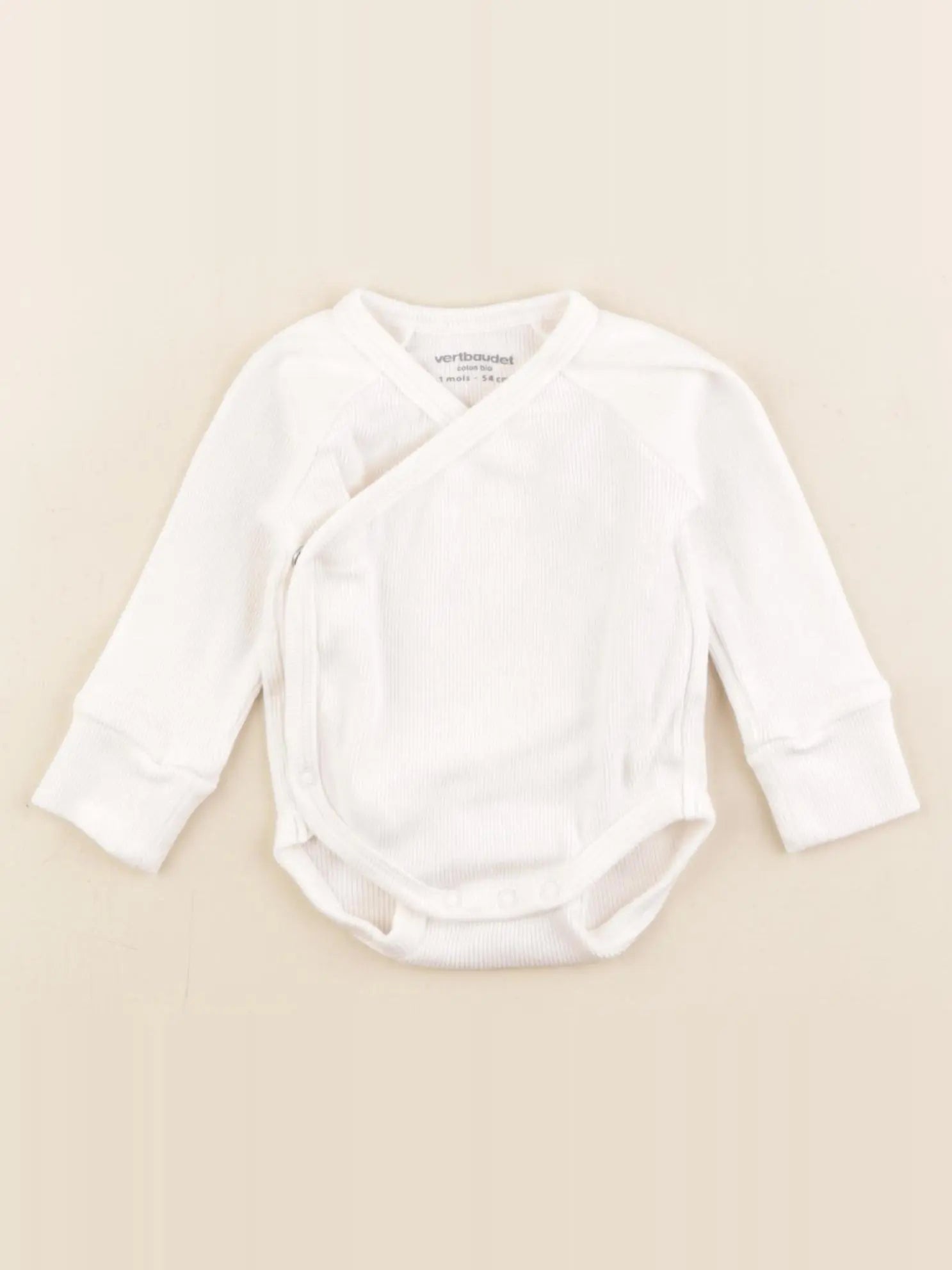 Vertbaudet - body blanc - 1 mois