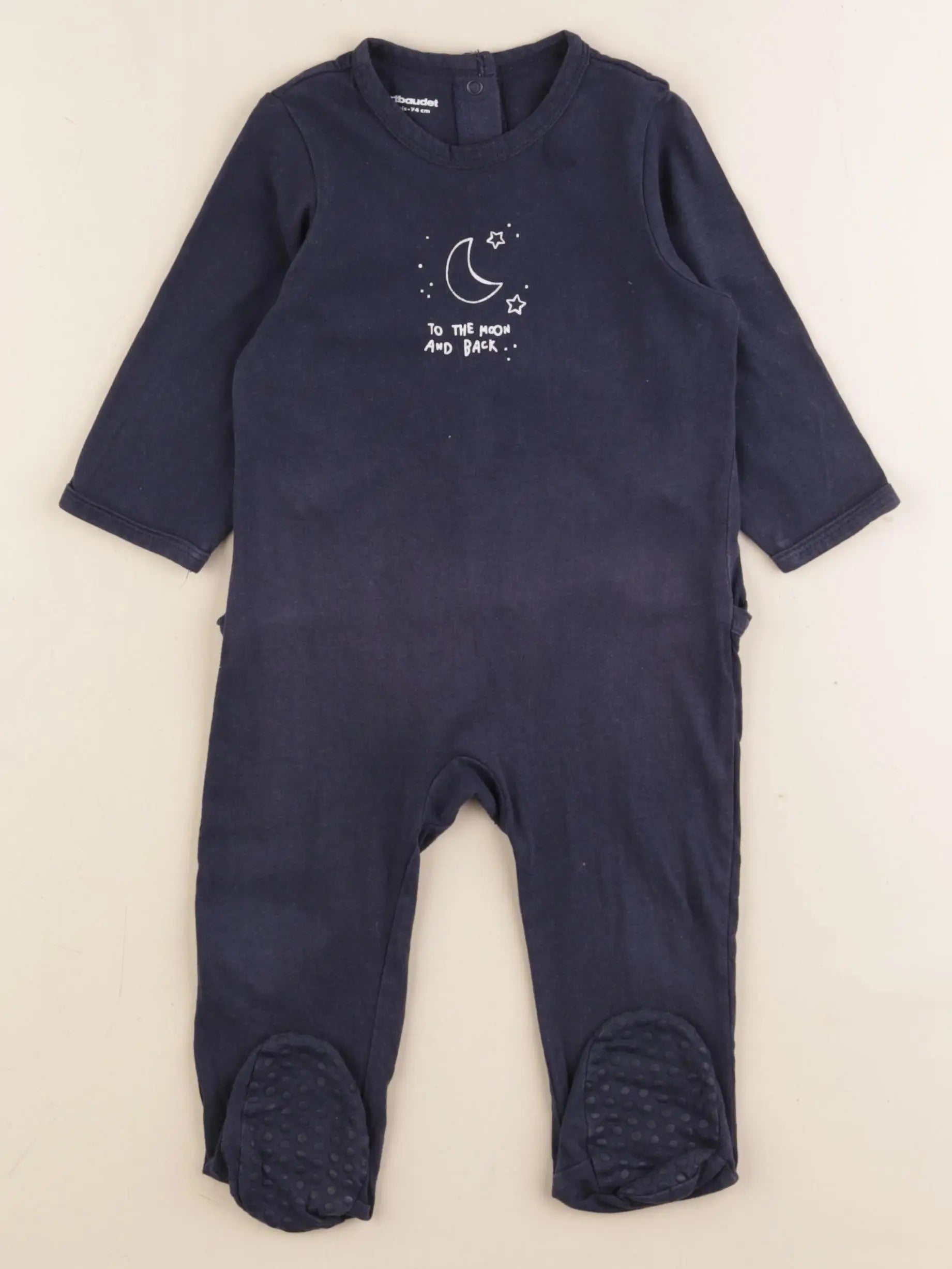 Vertbaudet - pyjama bleu - 12 mois