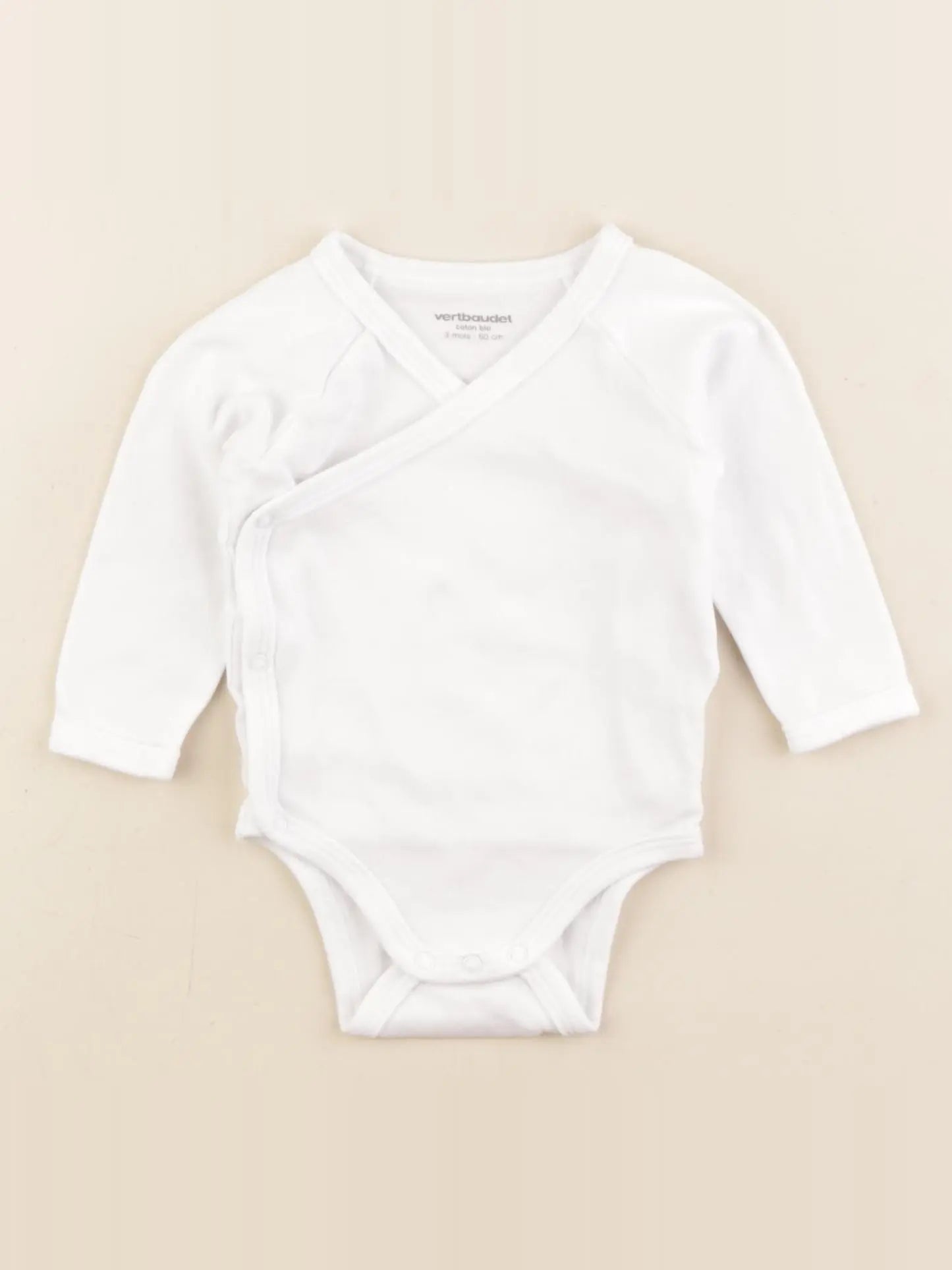 Vertbaudet - body blanc - 3 mois