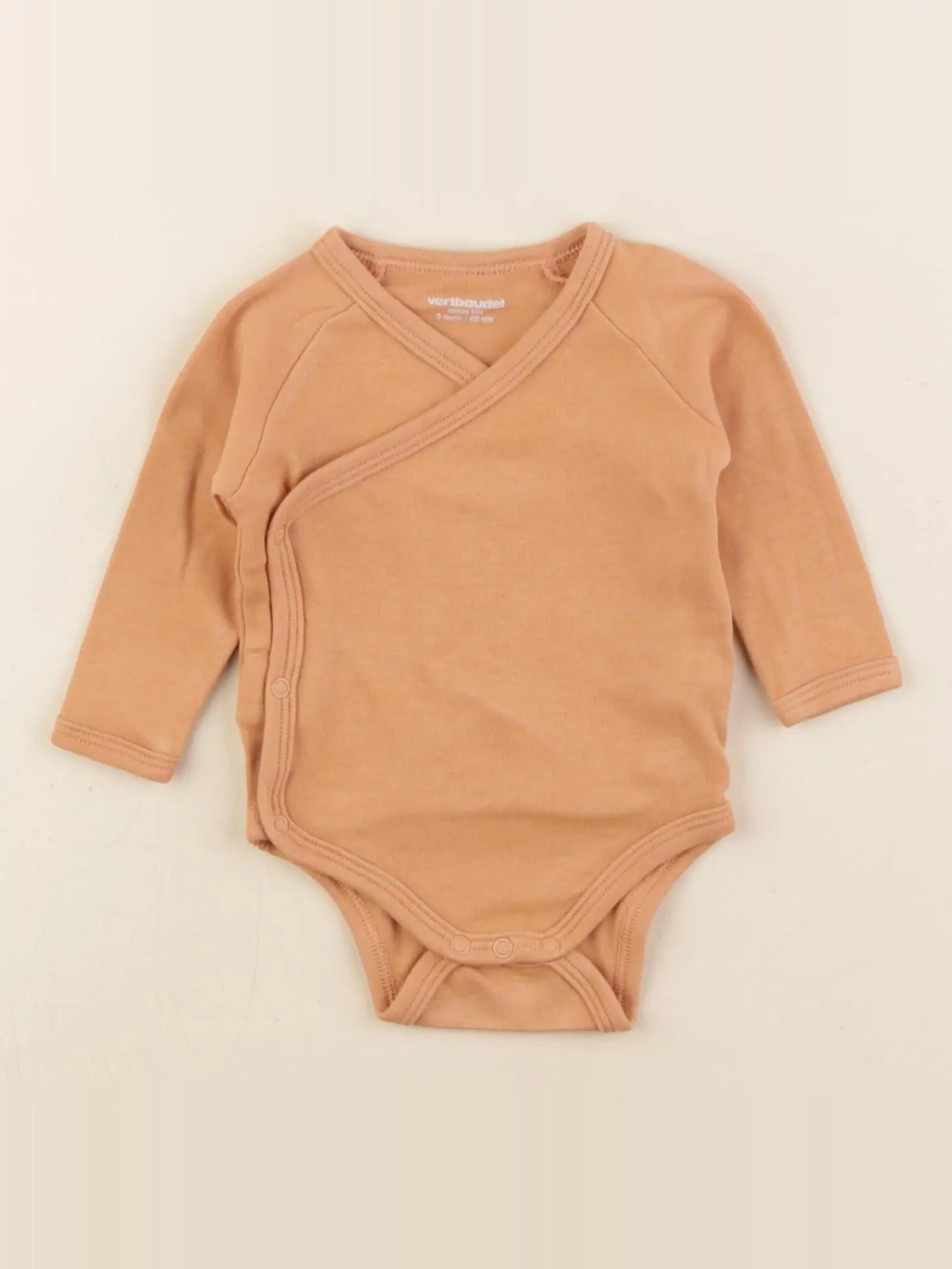 Vertbaudet - body marron - 3 mois