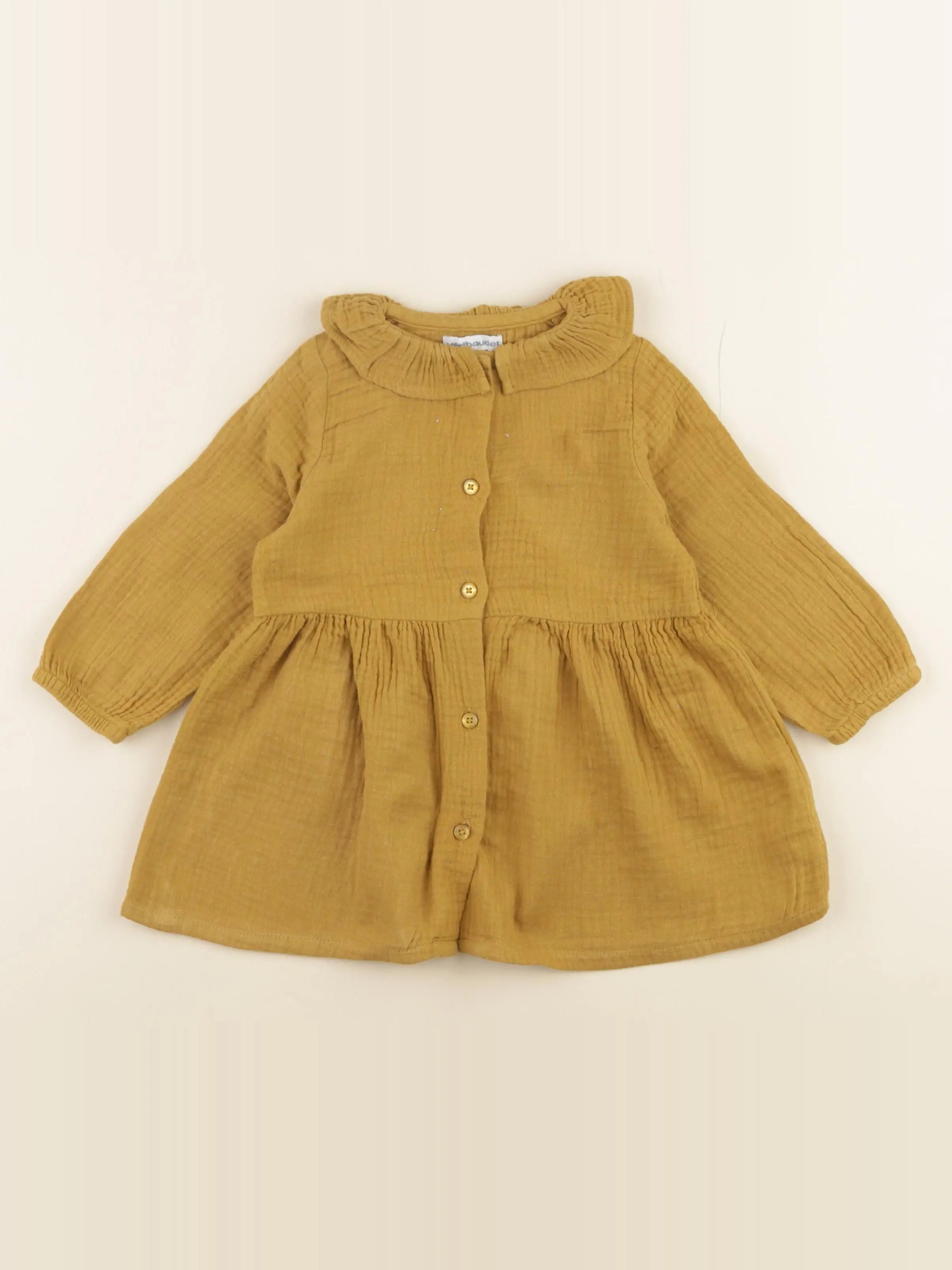 Vertbaudet - robe marron - 18 mois