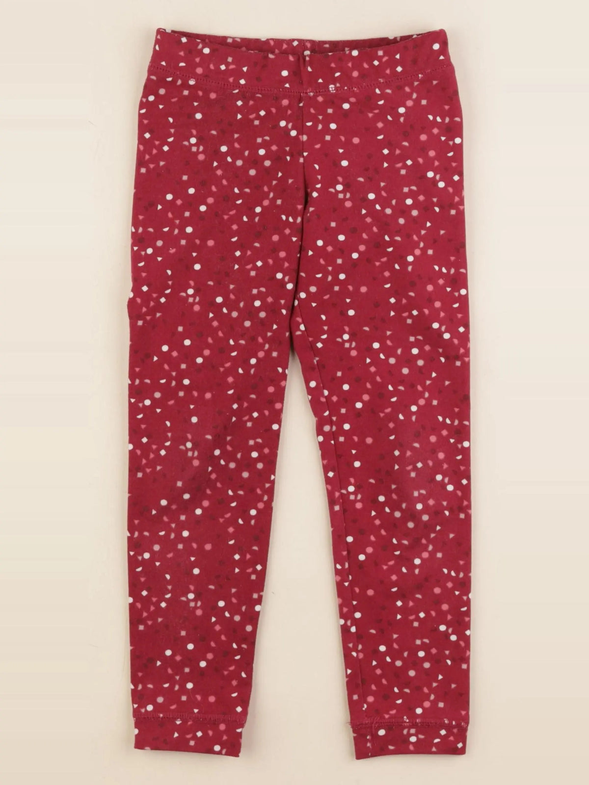 Vertbaudet - legging rouge - 5 ans