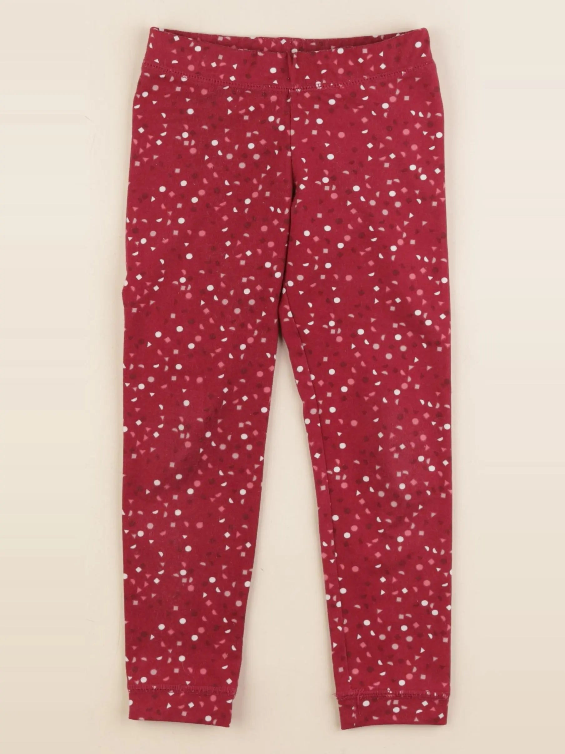 Vertbaudet - legging rouge - 5 ans