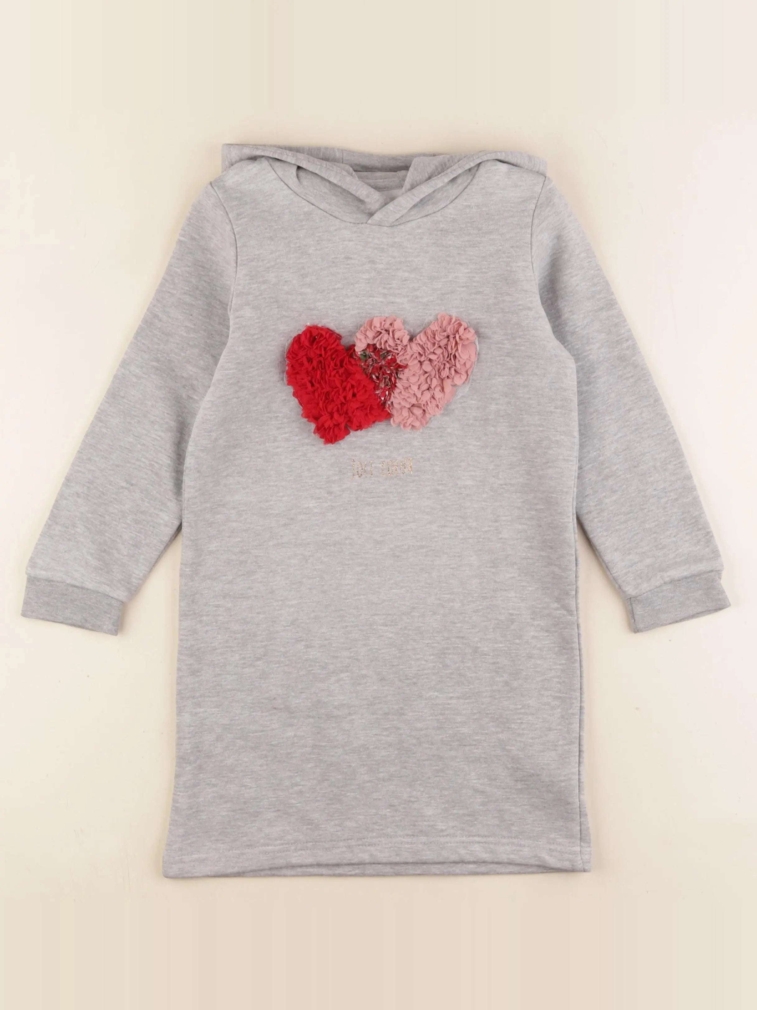 Vertbaudet - robe gris - 6 ans