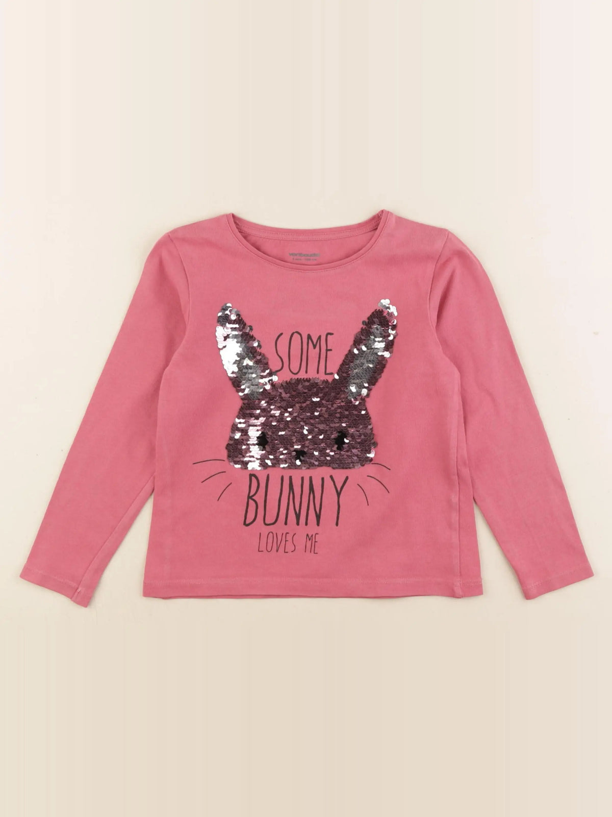 Vertbaudet - tee-shirt rose - 5 ans