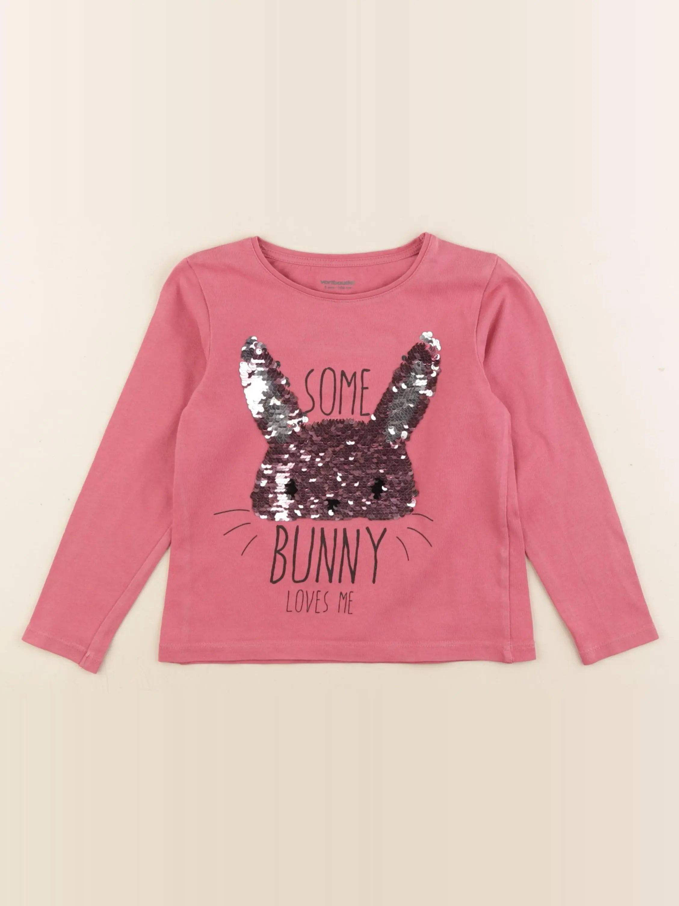 Vertbaudet - tee-shirt rose - 5 ans