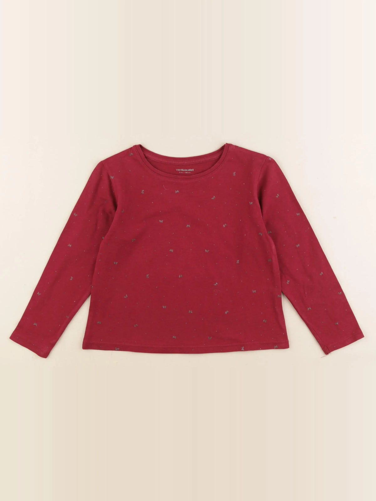 Vertbaudet - tee-shirt rouge - 5 ans