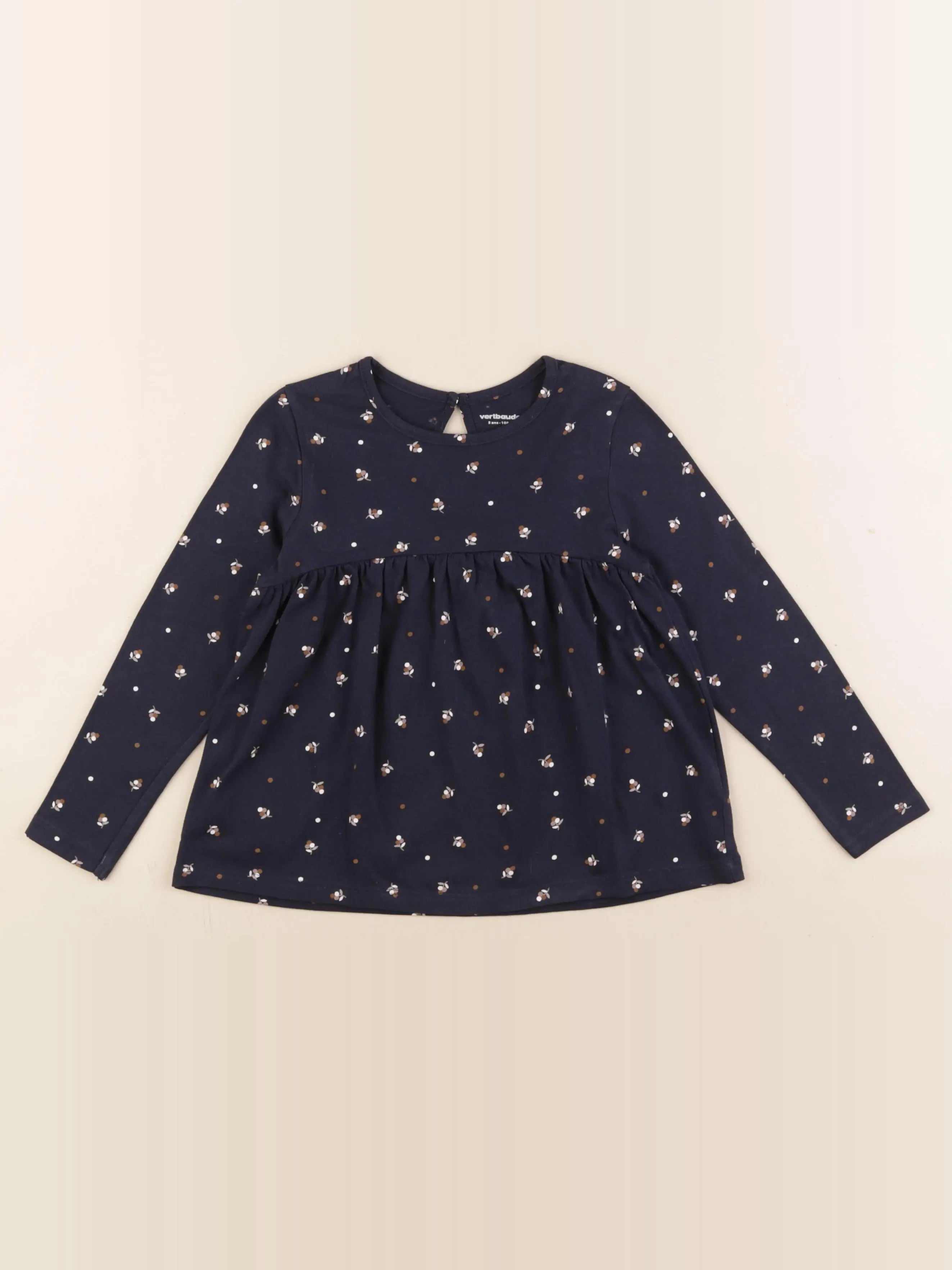 Vertbaudet - tee-shirt bleu - 5 ans