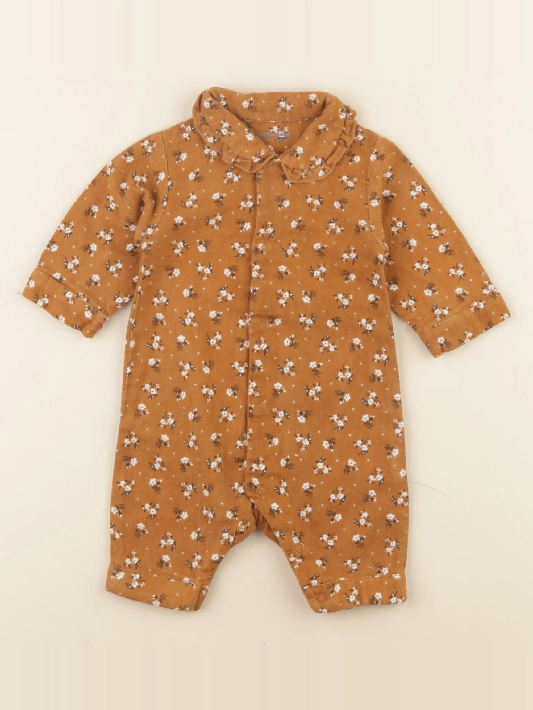 Vertbaudet - combinaison marron - 1 mois