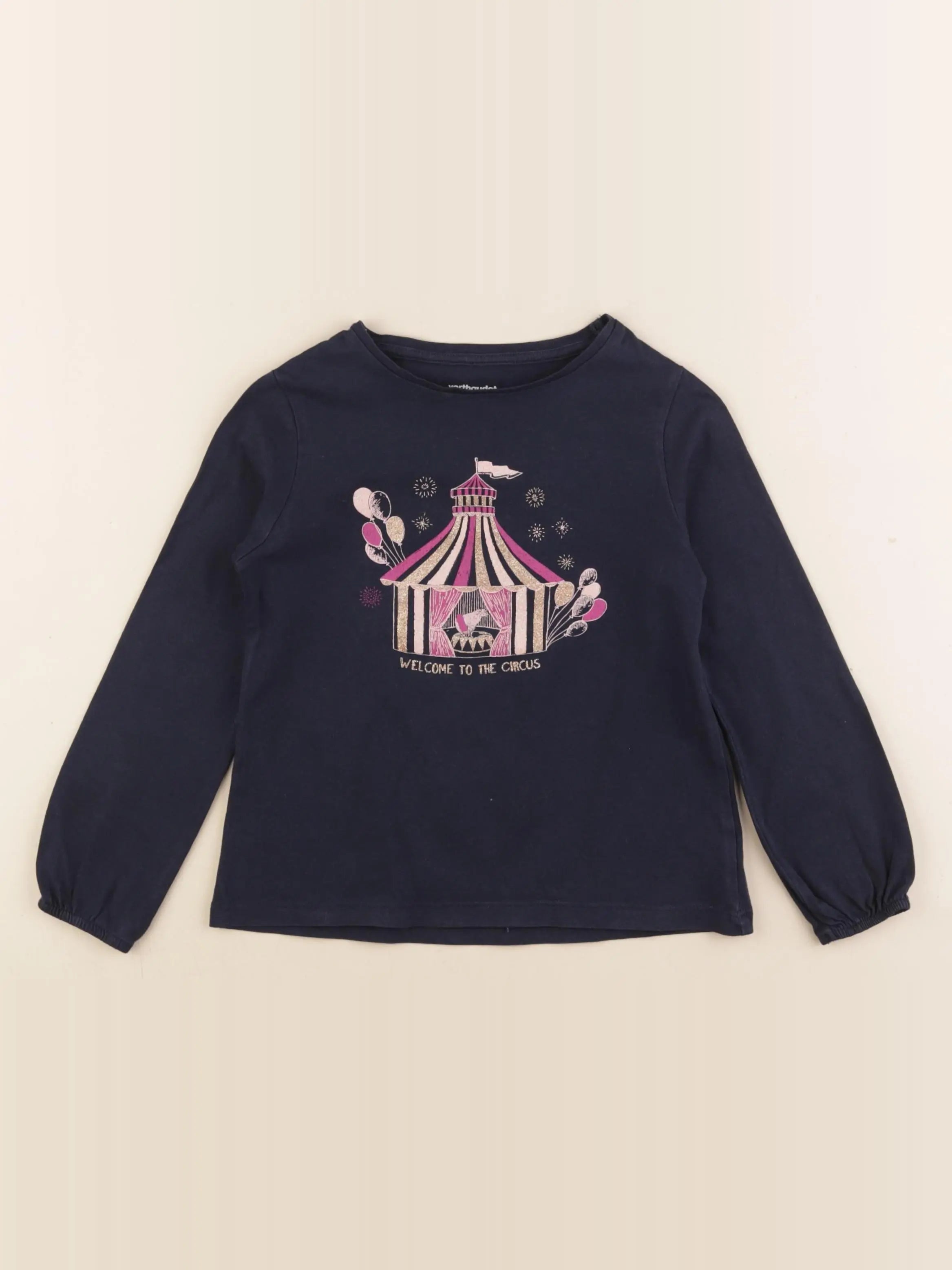 Vertbaudet - tee-shirt bleu - 5 ans