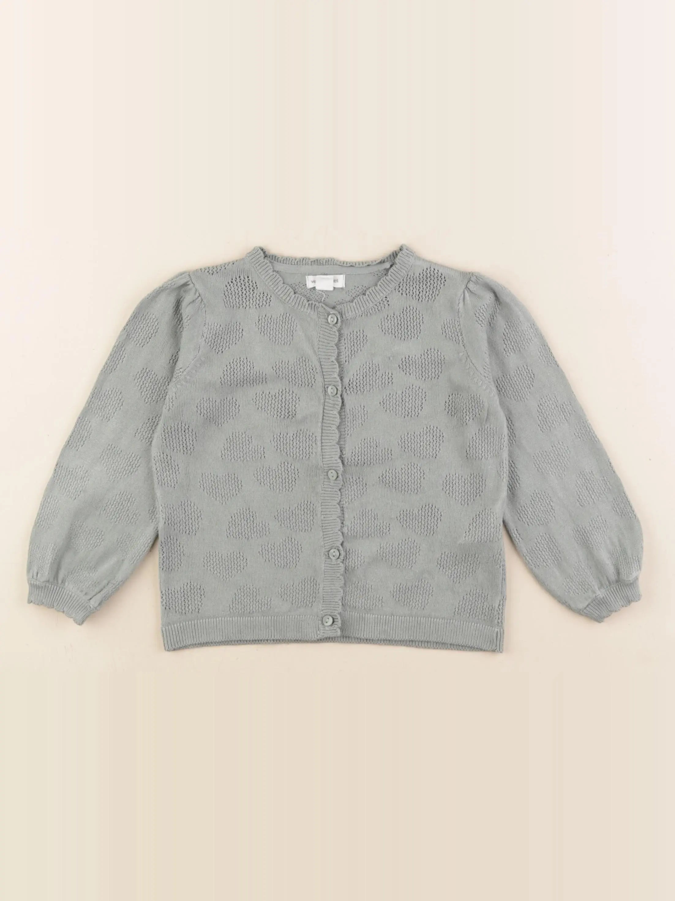 Vertbaudet - gilet vert - 18 mois