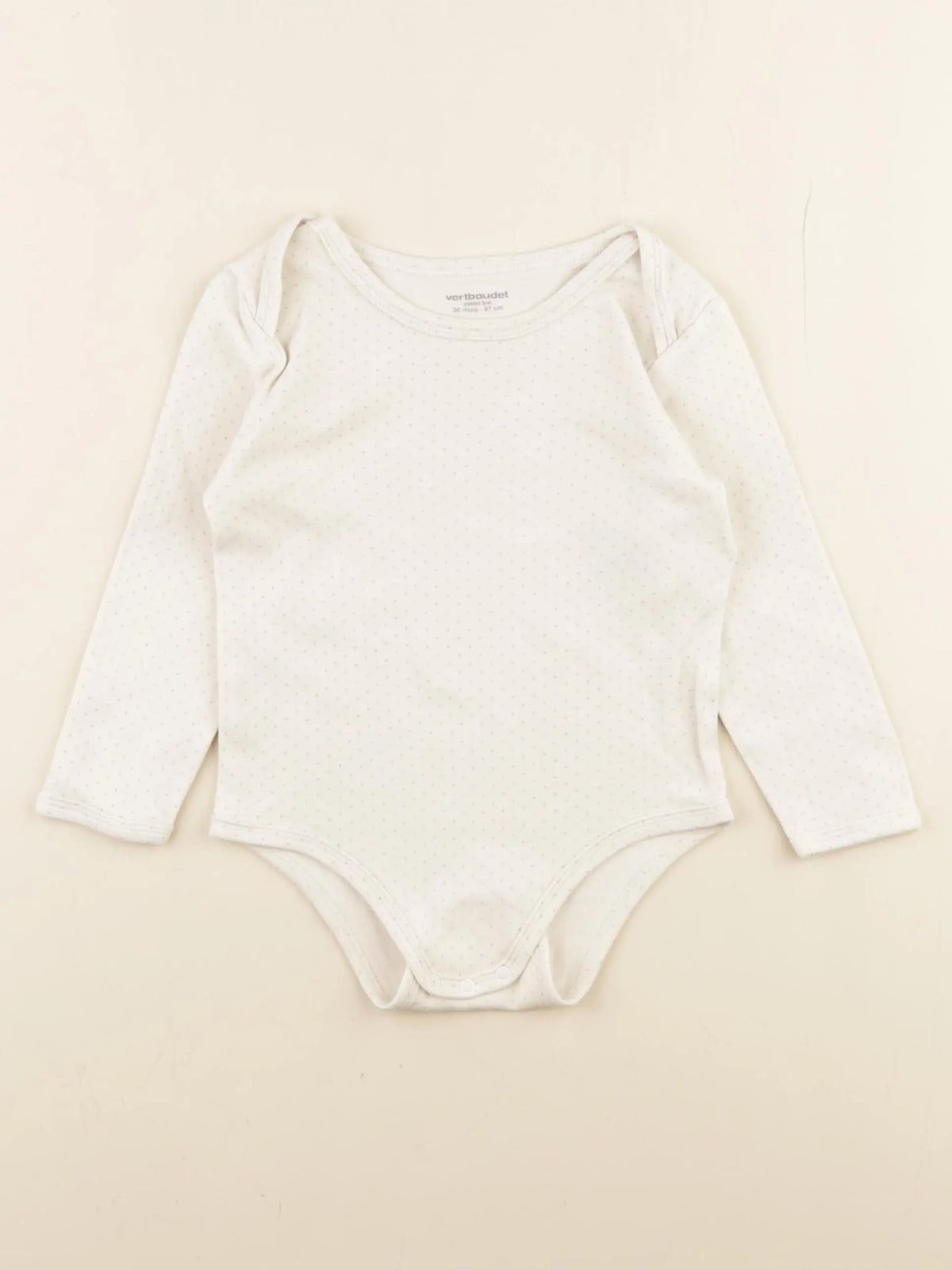 Vertbaudet - body beige - 36 mois