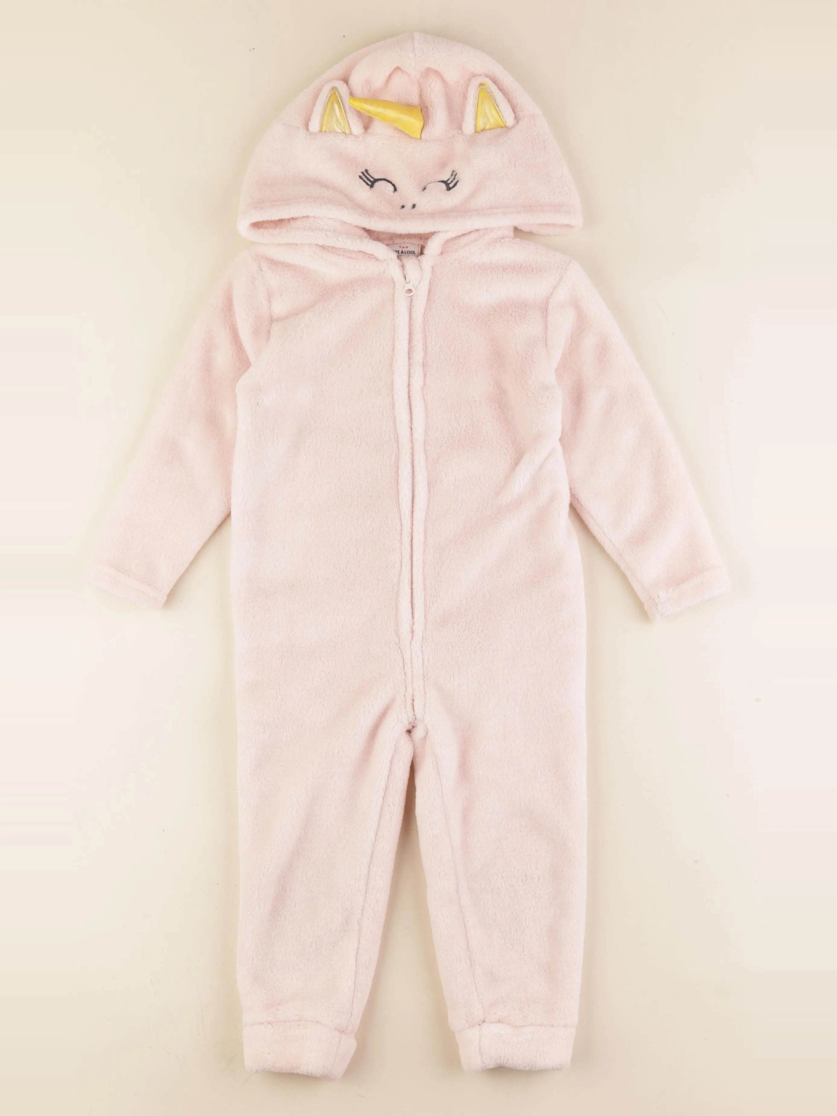 Tape à l'oeil - sur-pyjama rose - 3 ans