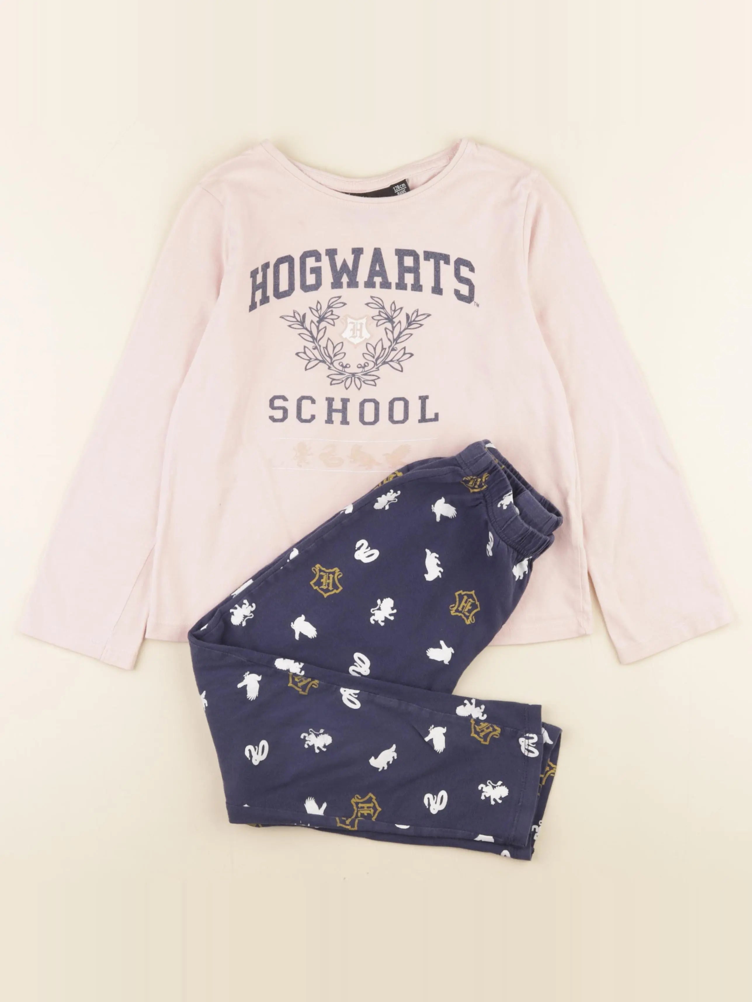 Vertbaudet - pyjama coton bleu - 8 ans