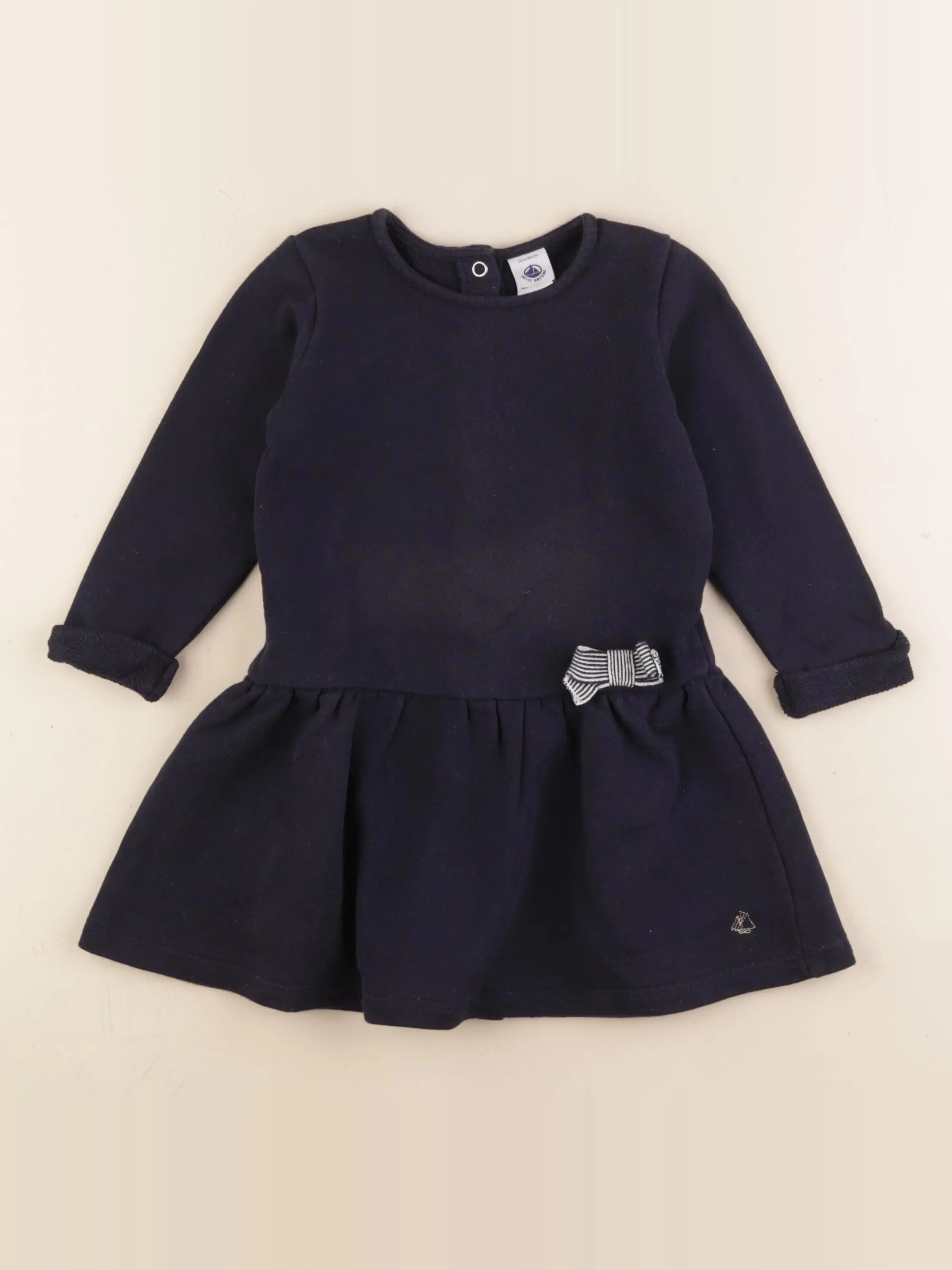 Petit Bateau - robe bleu - 24 mois