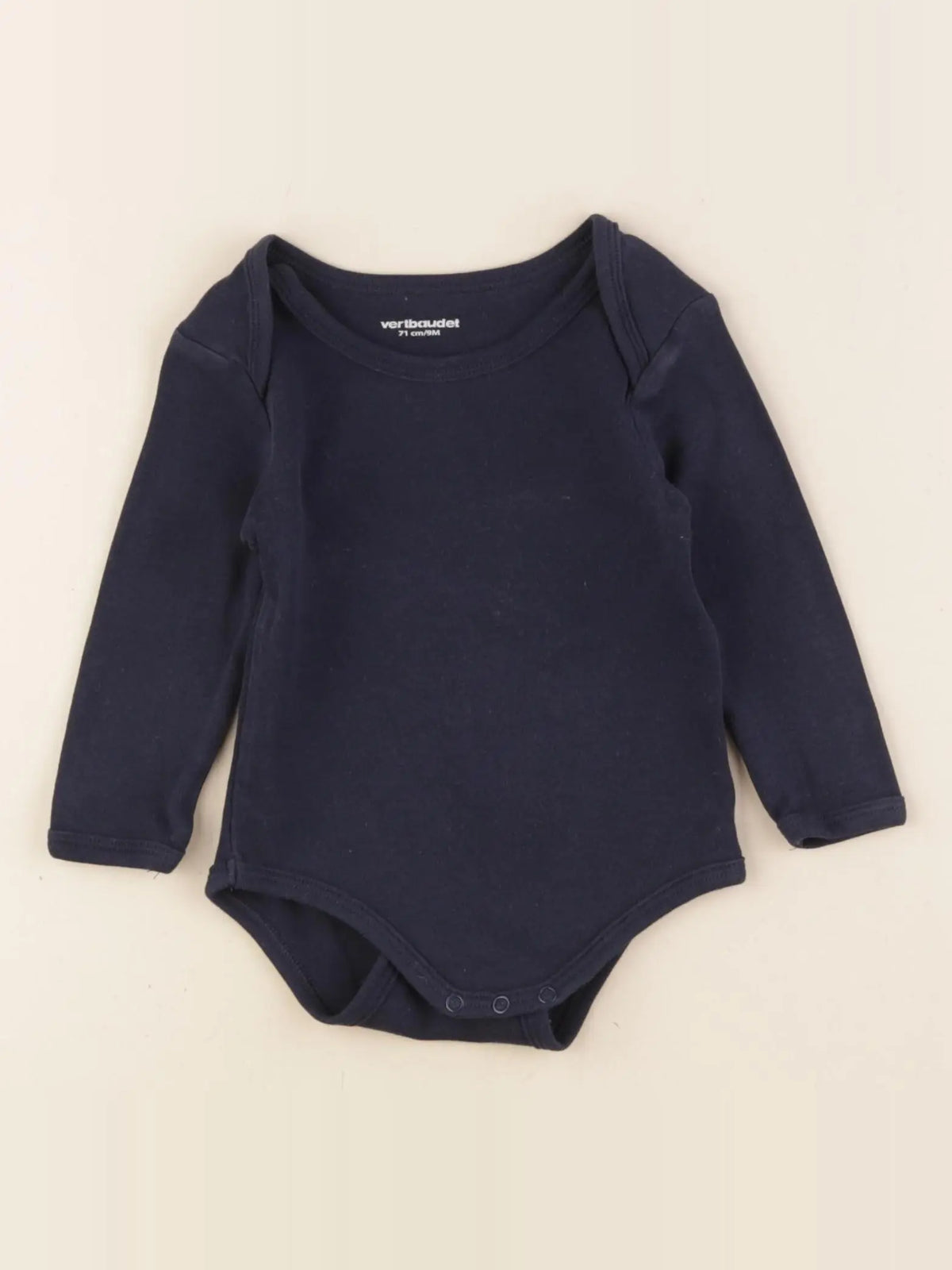 Vertbaudet - body bleu - 9 mois