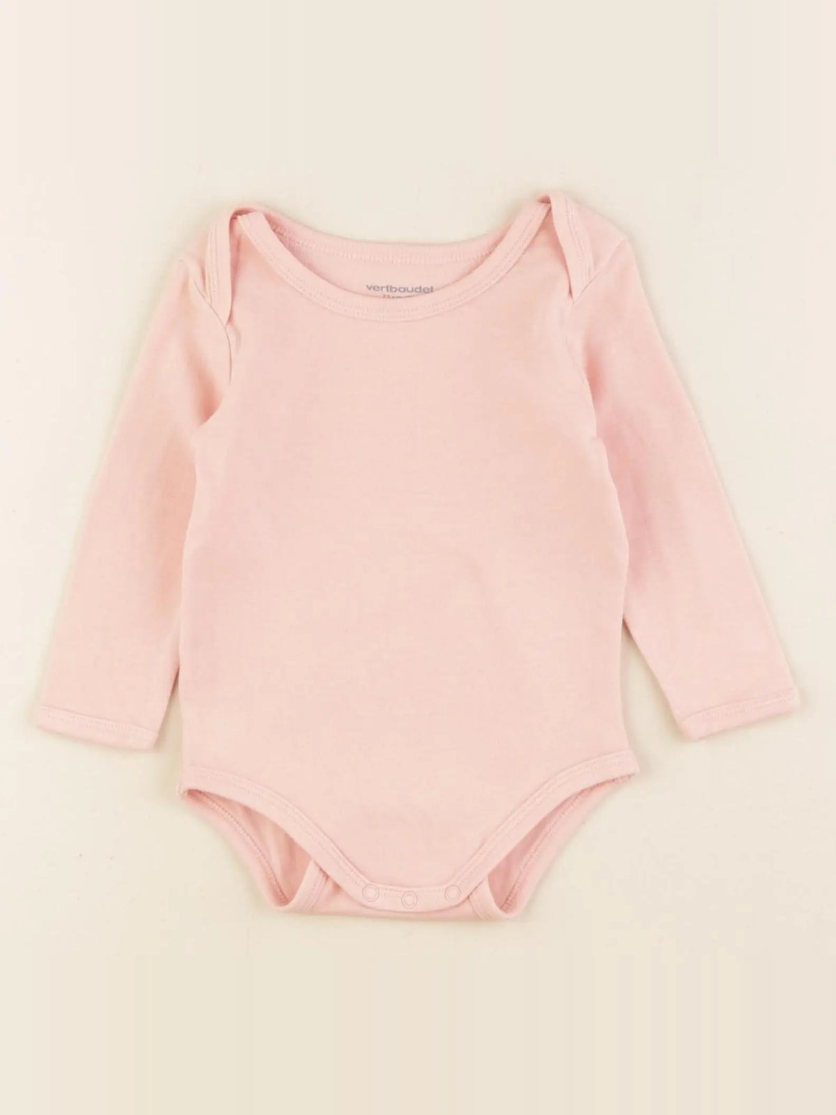 Vertbaudet - body rose - 9 mois