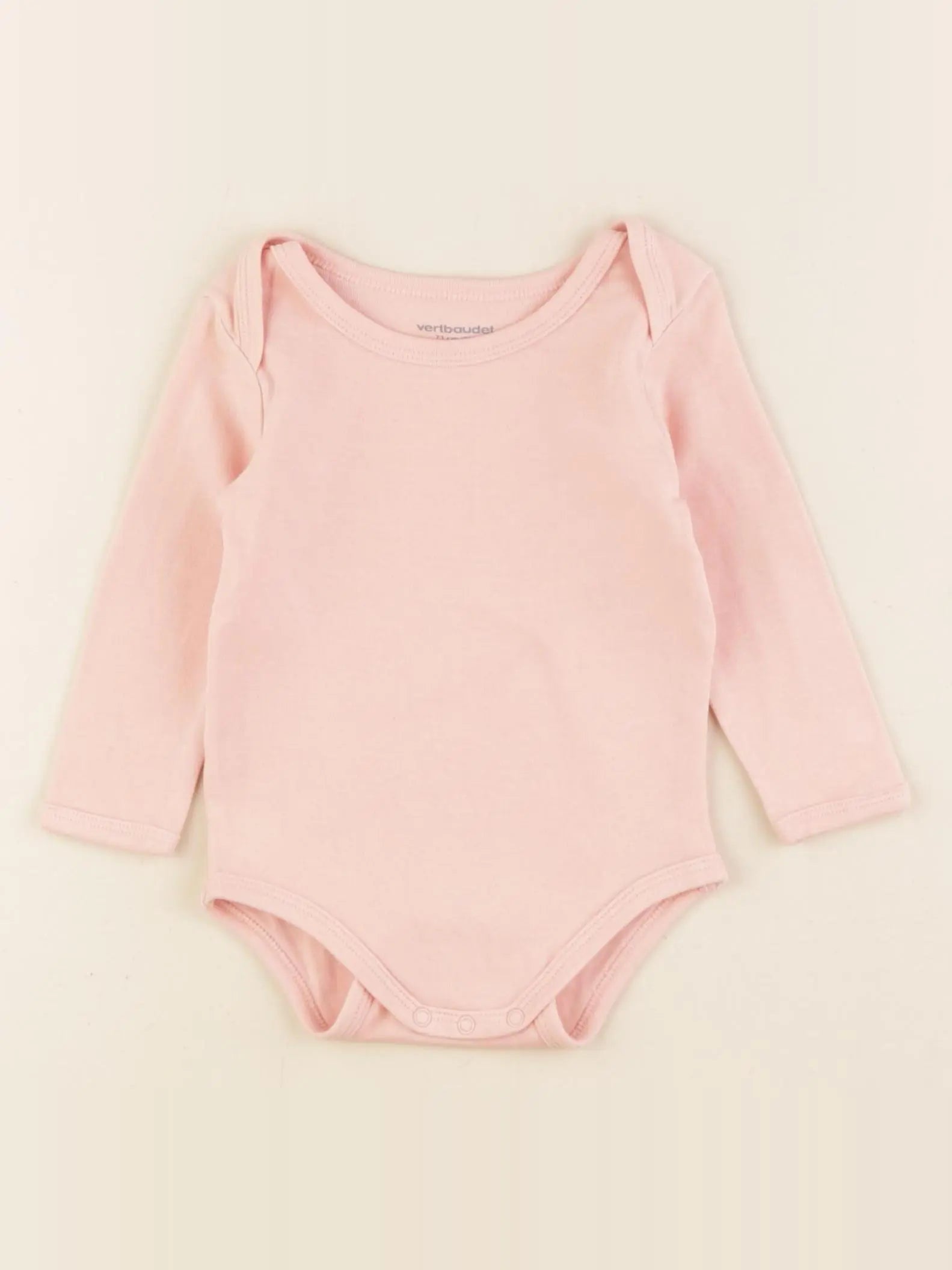Vertbaudet - body rose - 9 mois