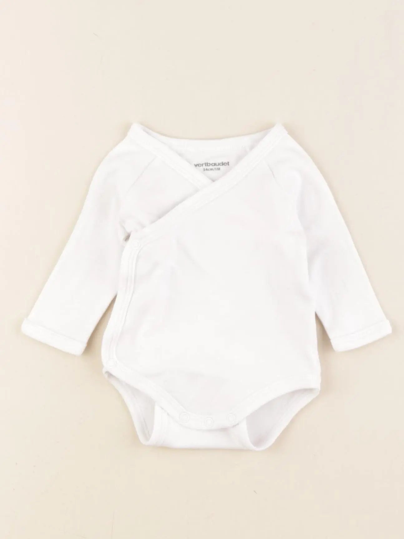 Vertbaudet - body blanc - 1 mois