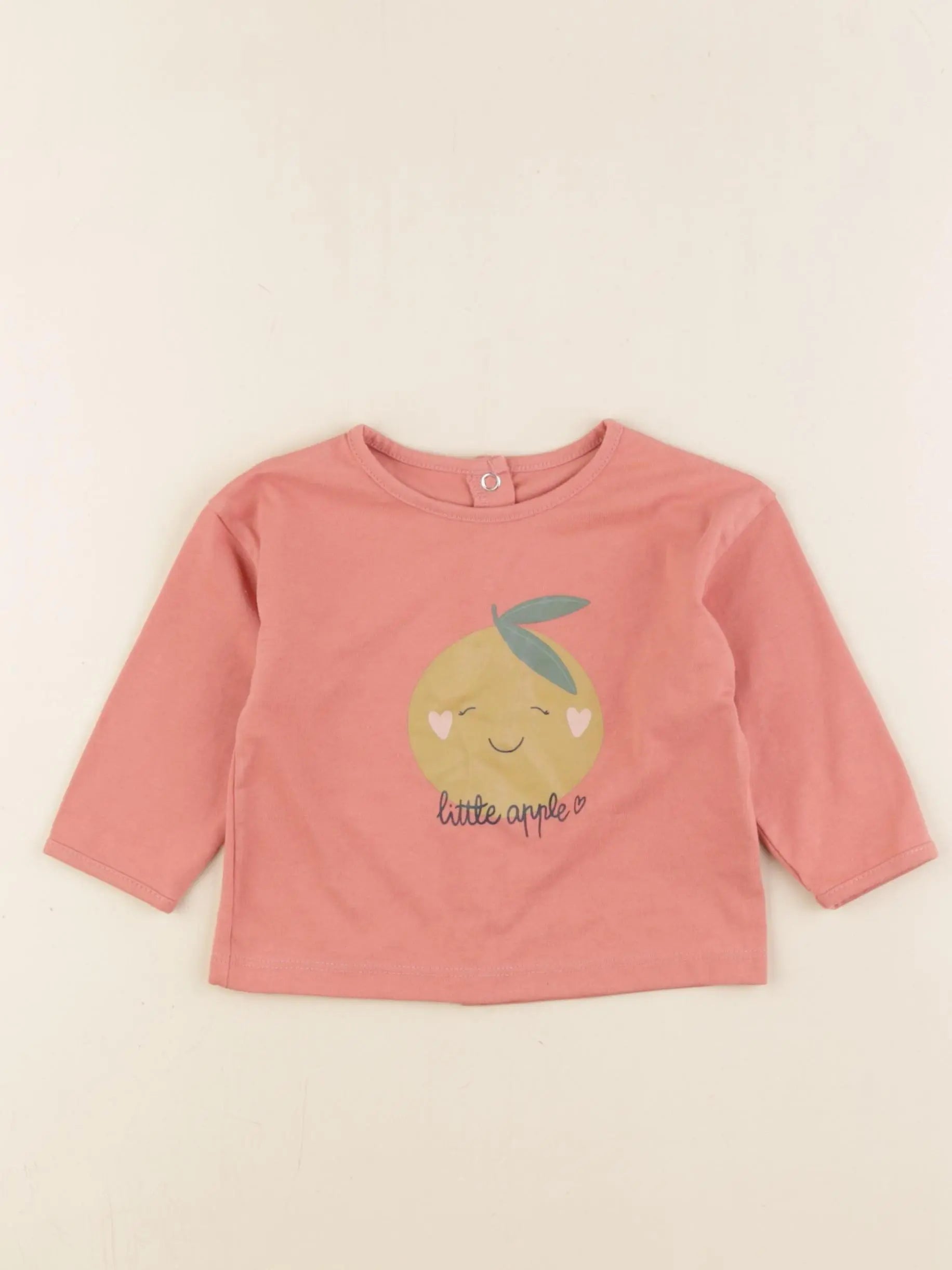 Vertbaudet - tee-shirt rose - 6 mois