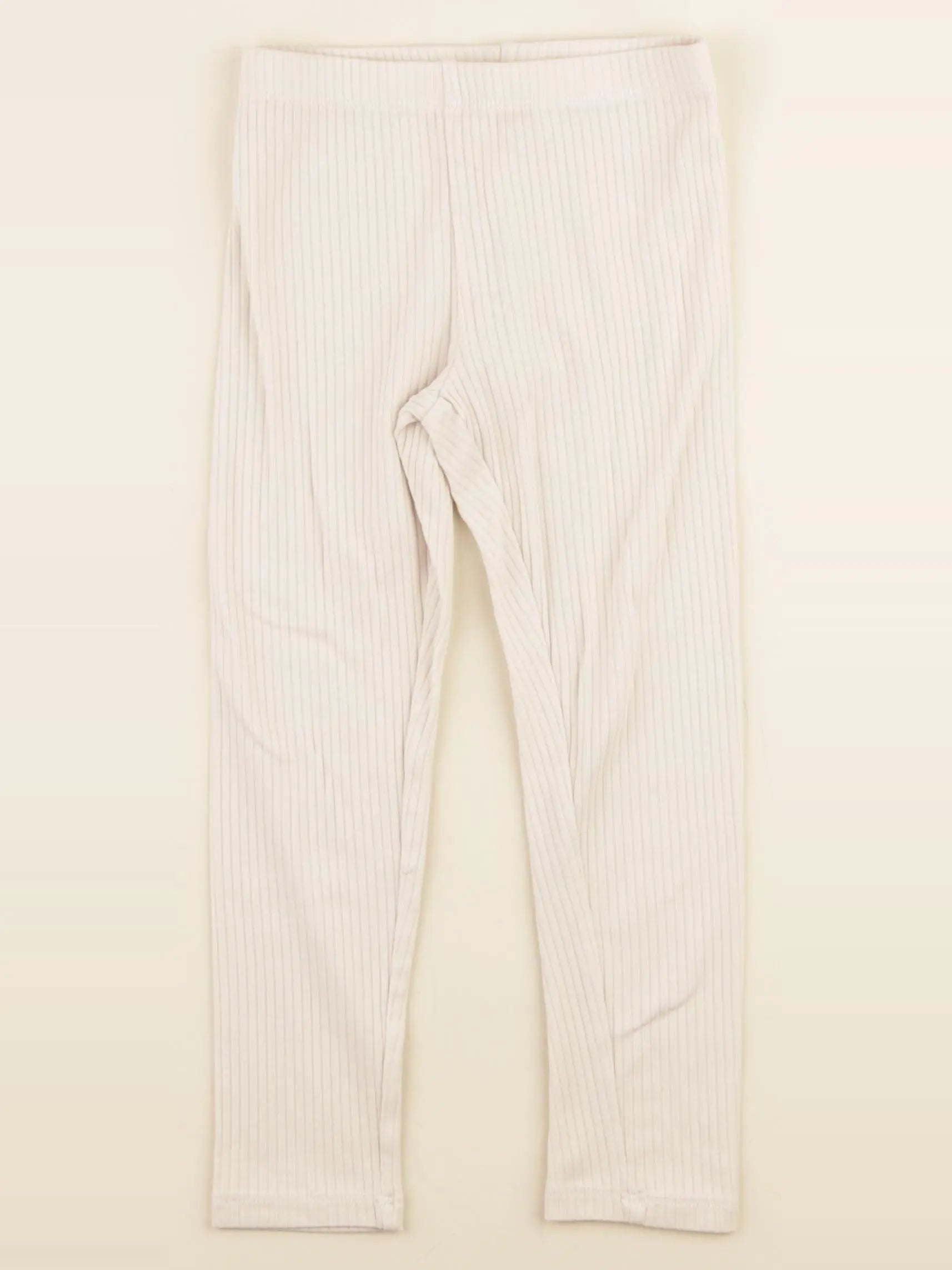 H&M - legging beige - 3/4 ans