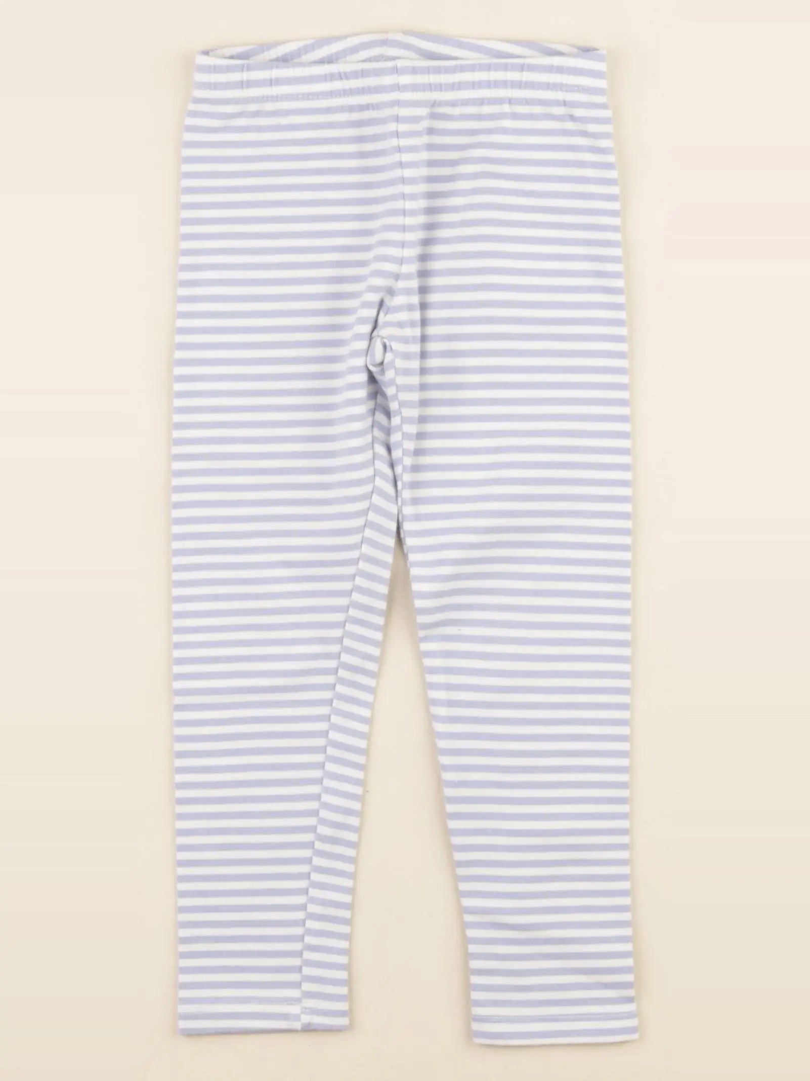H&M - legging blanc, bleu - 3/4 ans