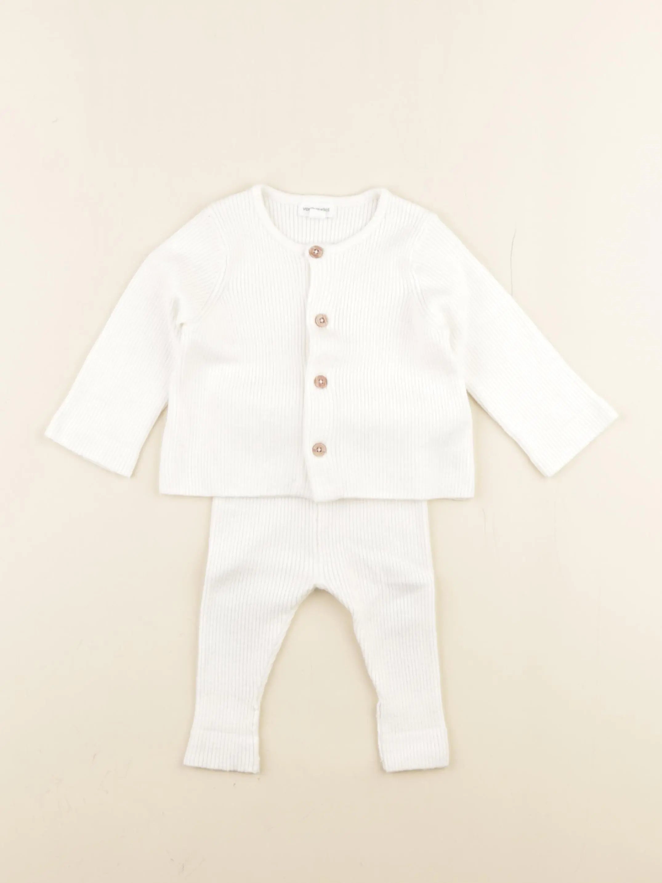 Vertbaudet - ensemble blanc - 3 mois