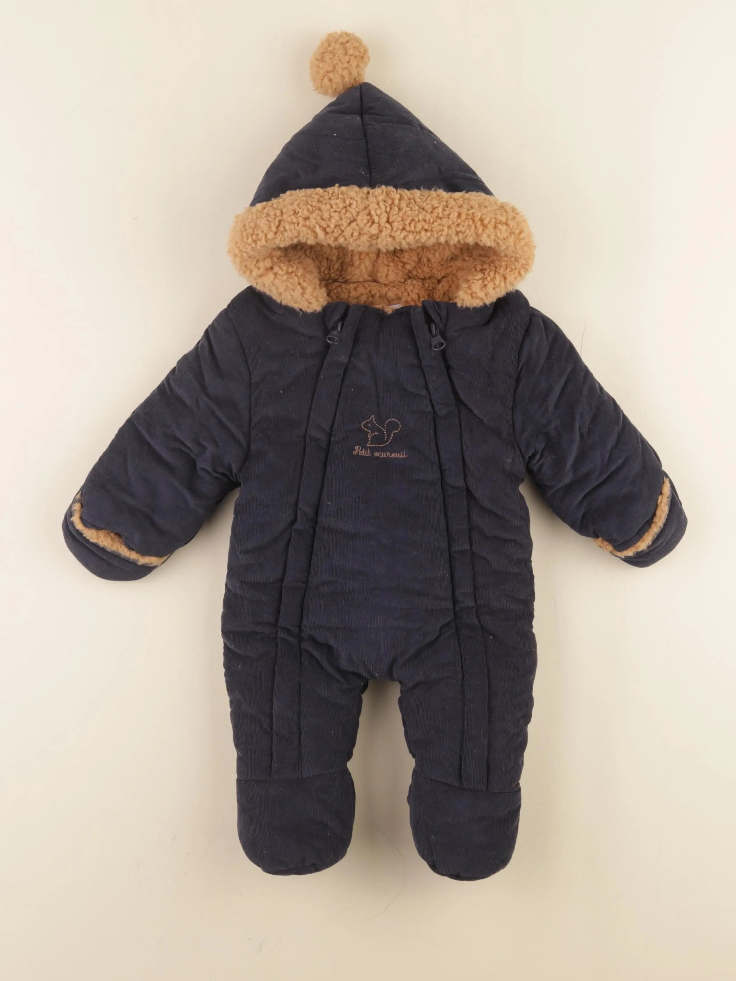 Vertbaudet - combi-pilote bleu - 1 mois