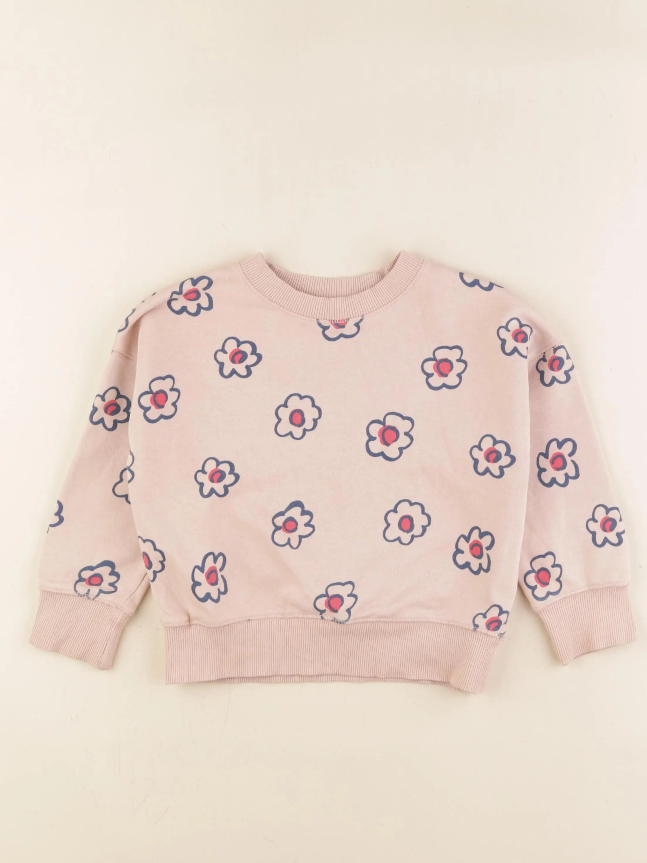 Monoprix - sweat rose - 4 ans