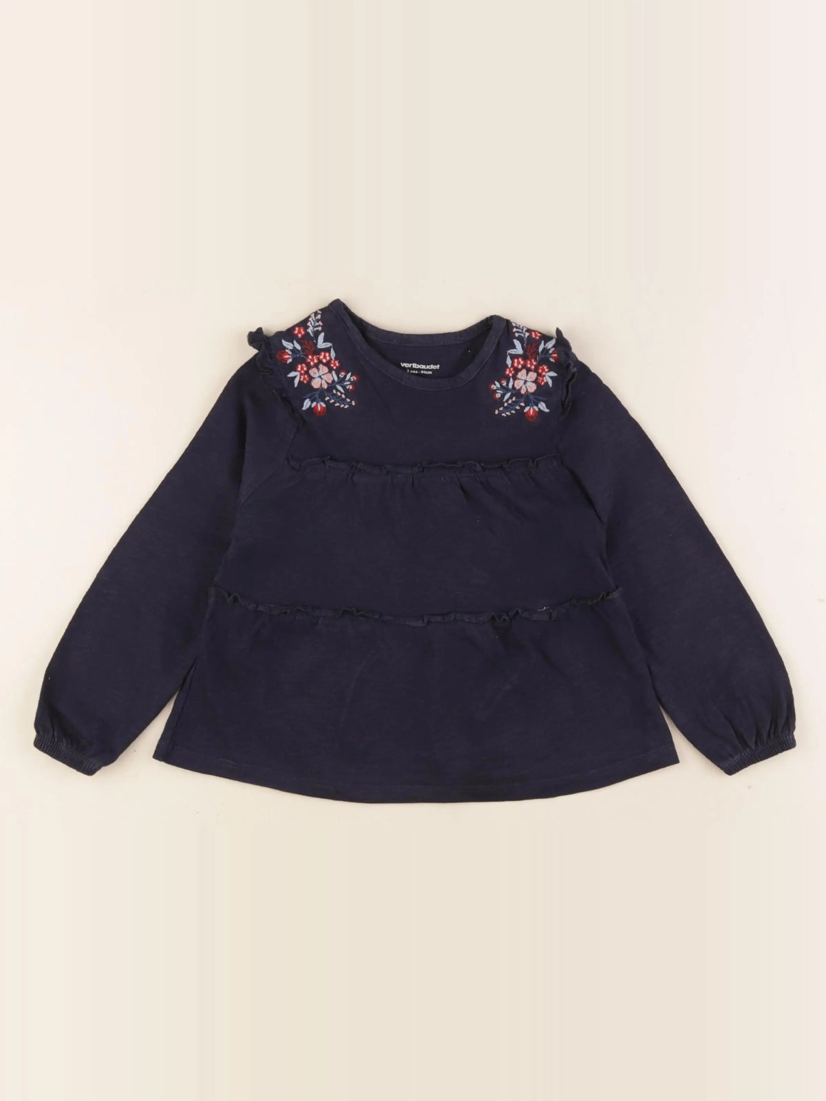 Vertbaudet - tee-shirt bleu - 3 ans