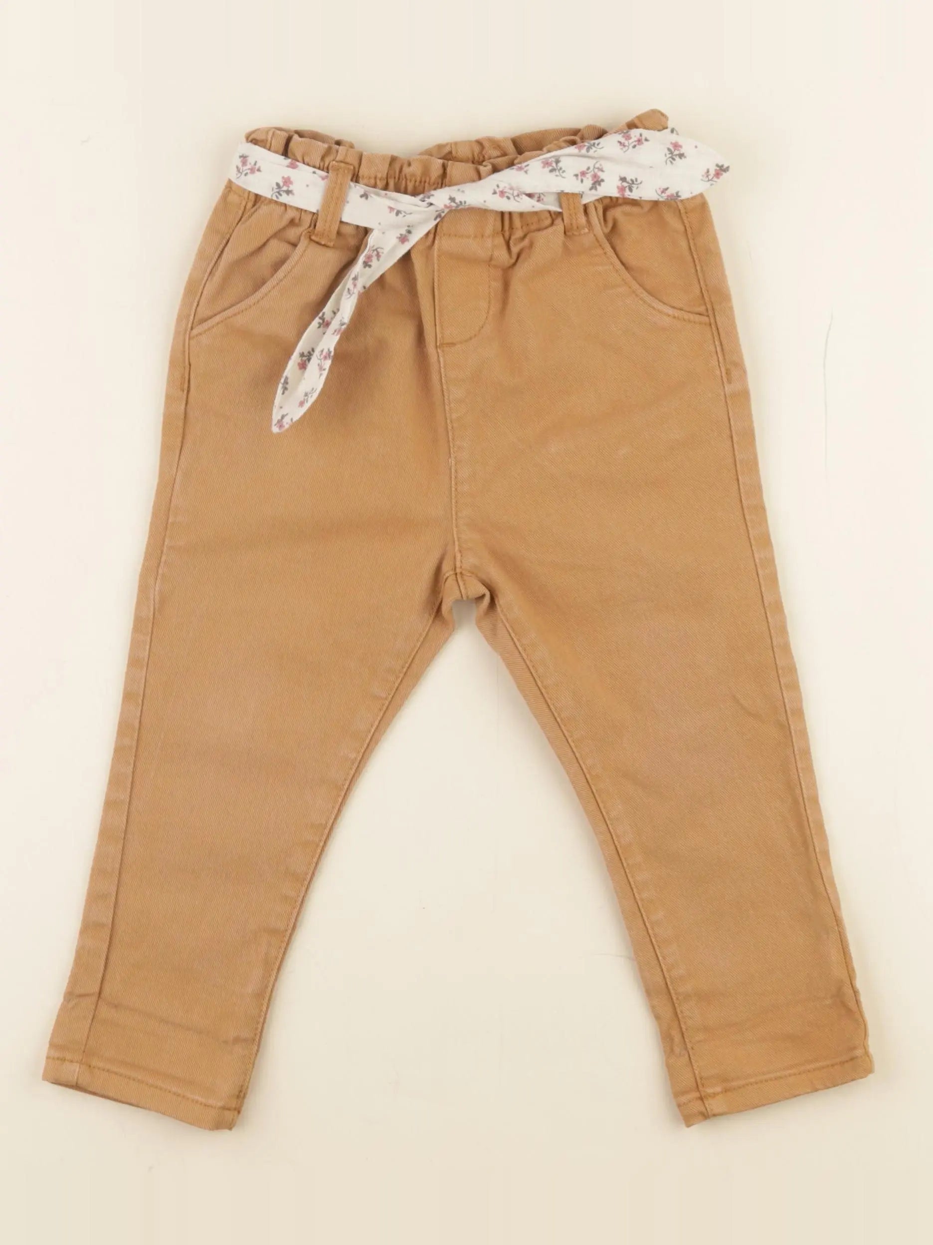 Vertbaudet - jean jaune - 24 mois