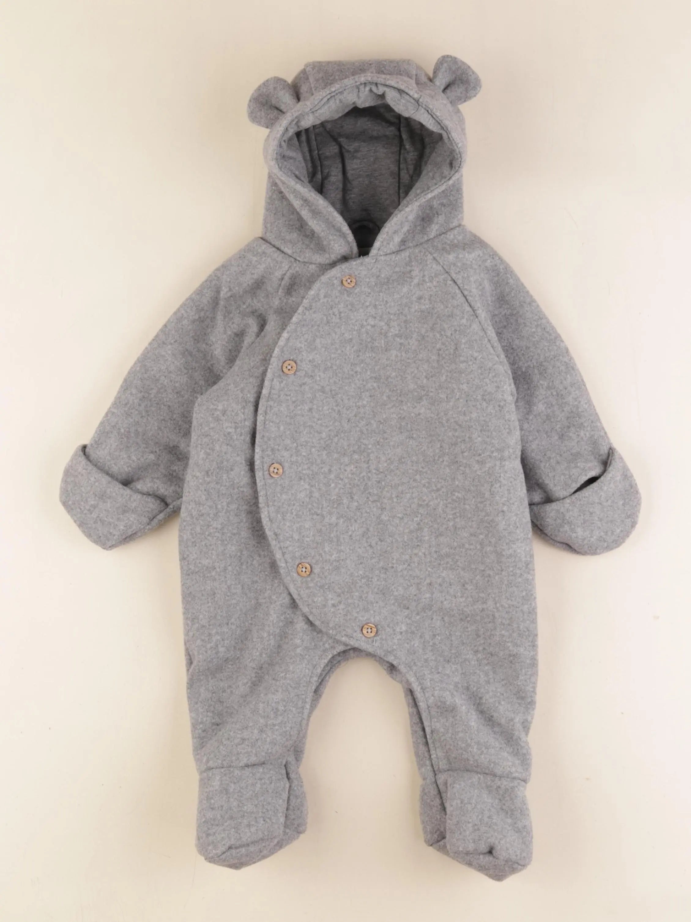 Vertbaudet - combi-pilote gris - 3 mois