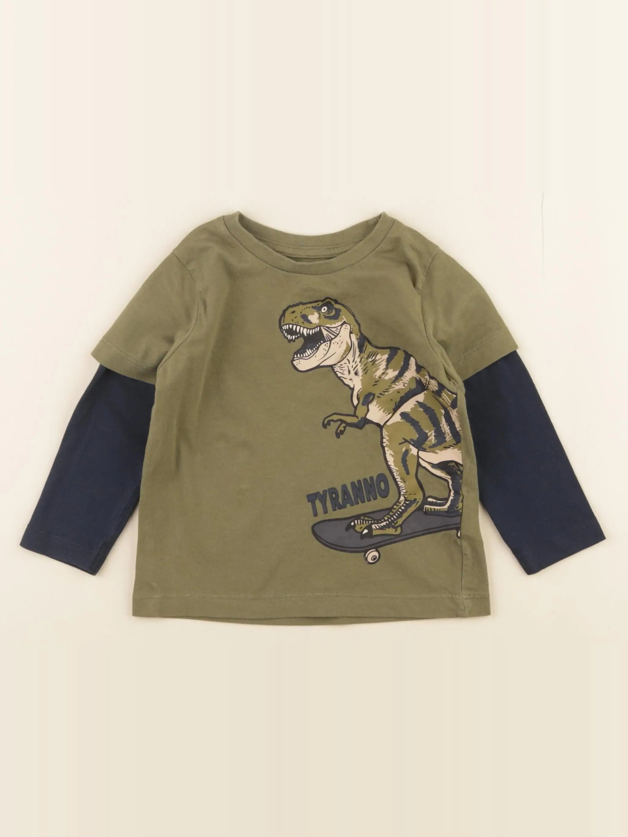 Vertbaudet - tee-shirt vert - 2 ans