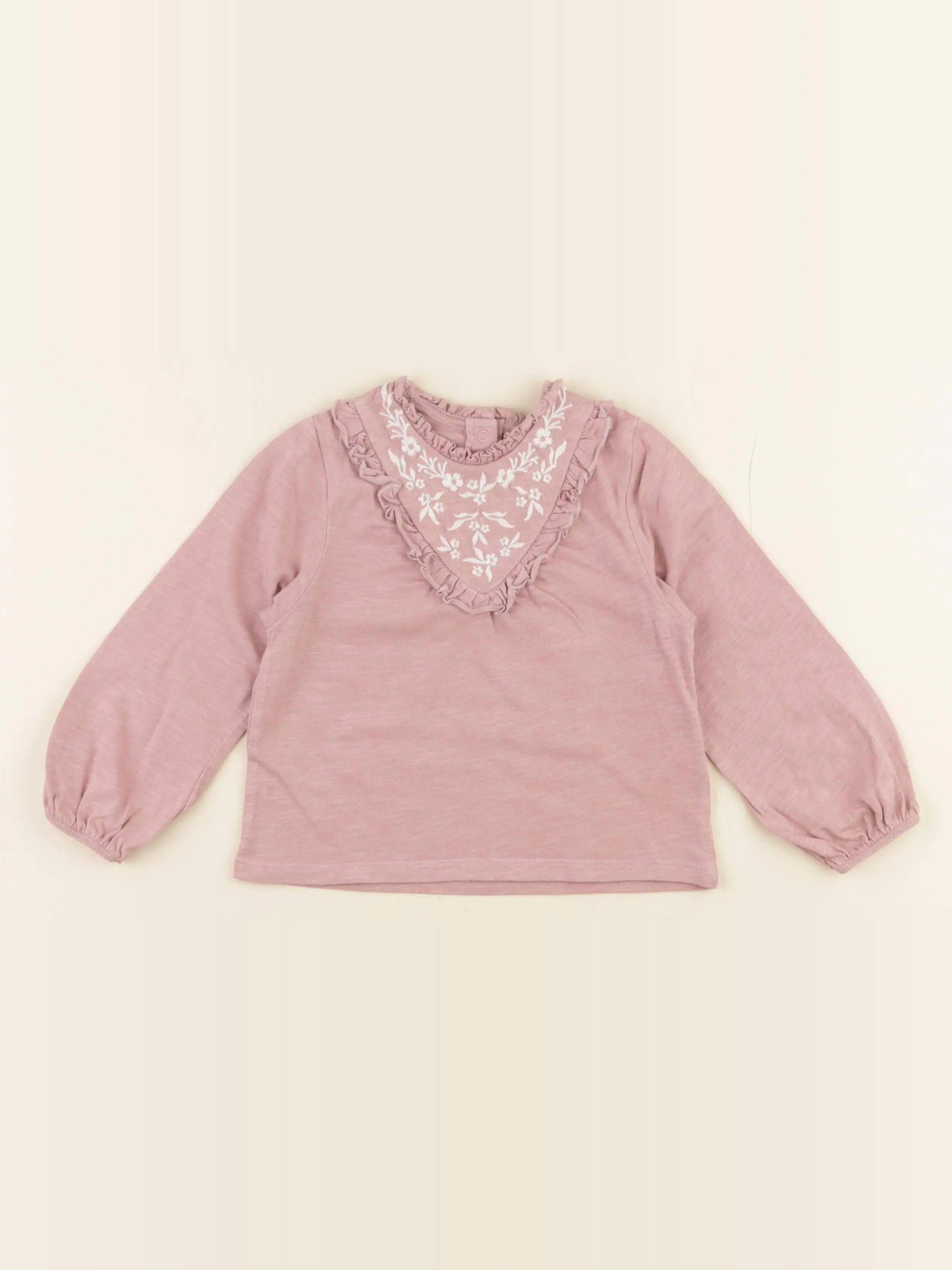Vertbaudet - blouse rose - 2 ans