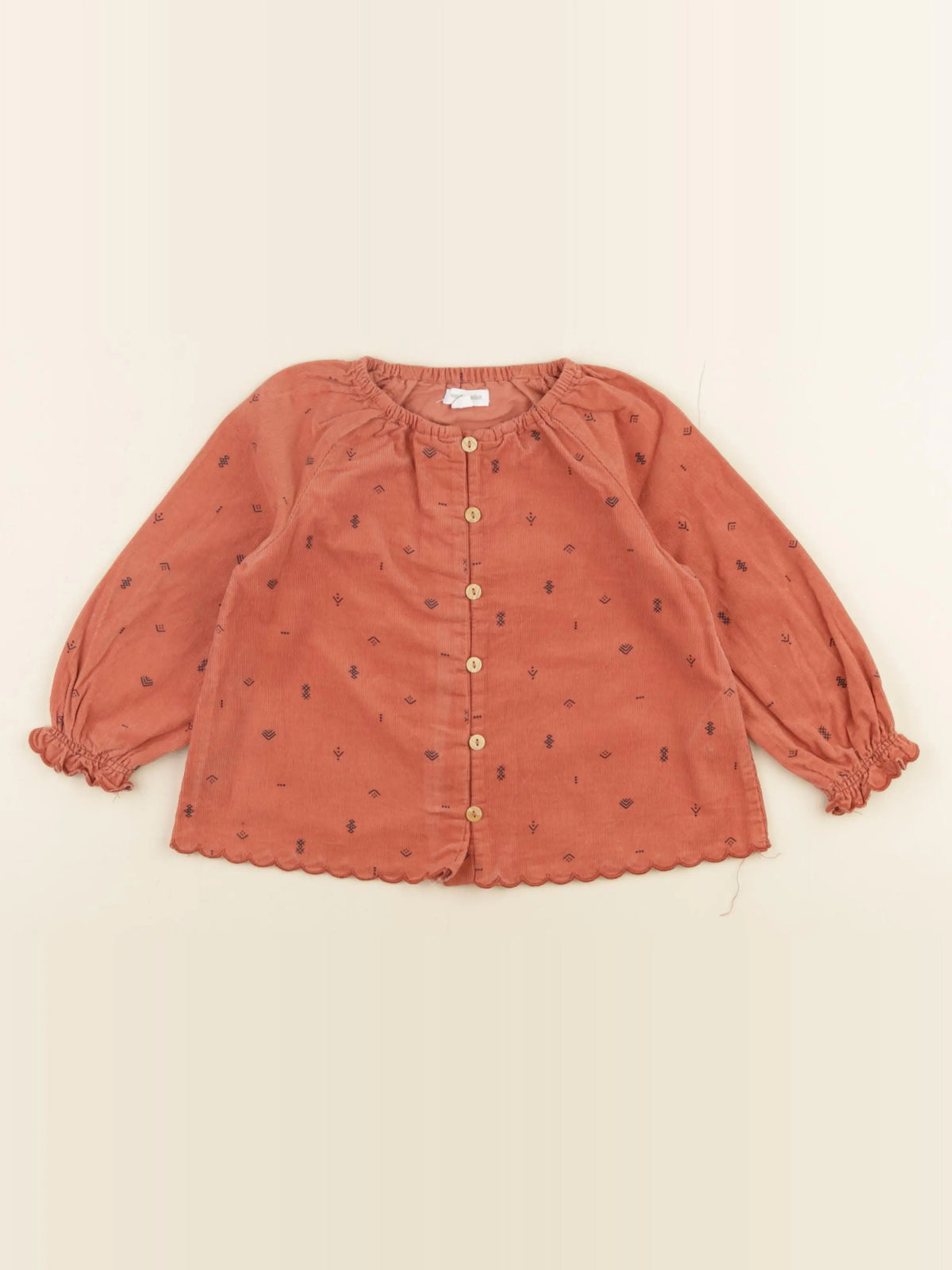 Vertbaudet - blouse orange - 24 mois