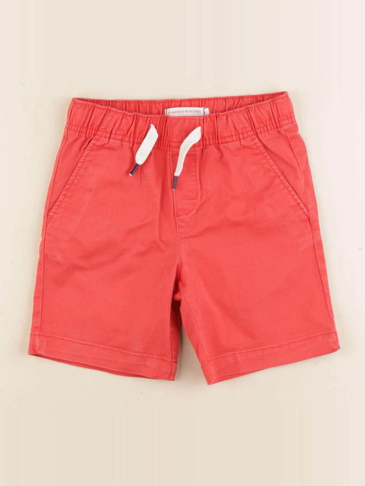 Monoprix - short rouge - 6 ans