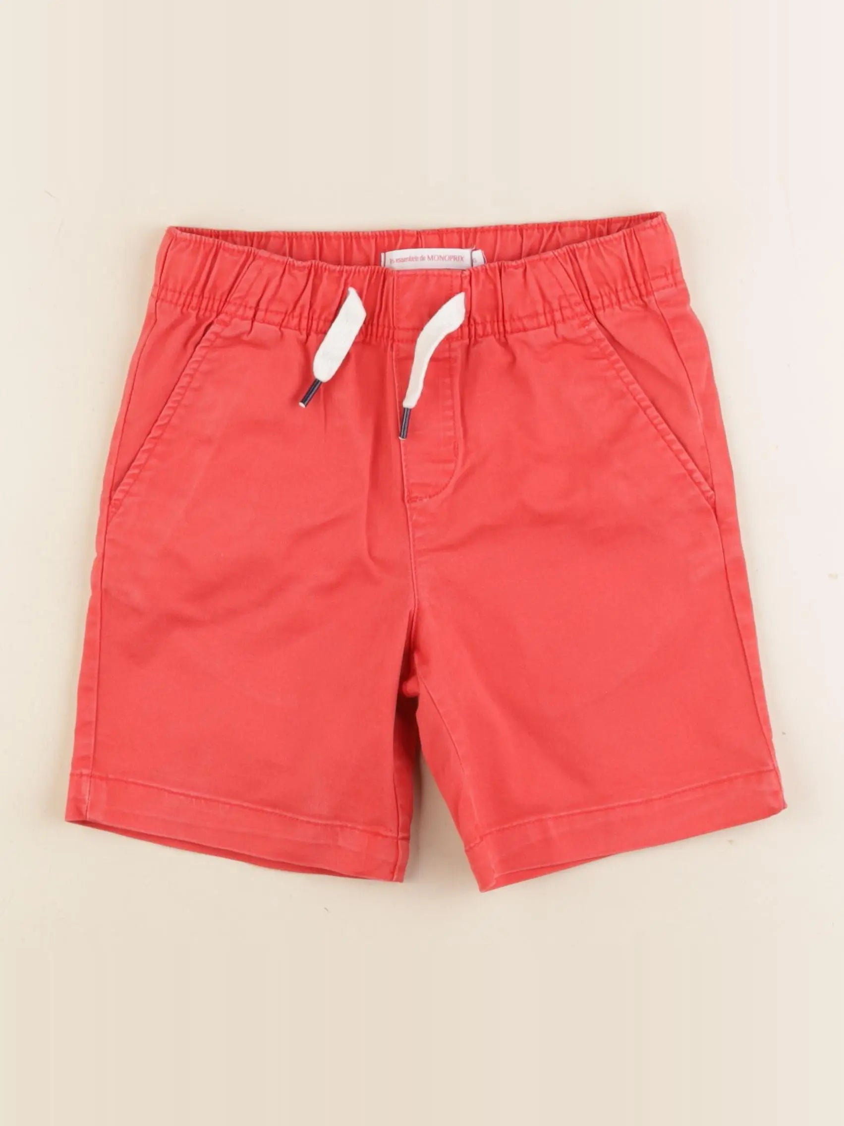 Monoprix - short rouge - 6 ans