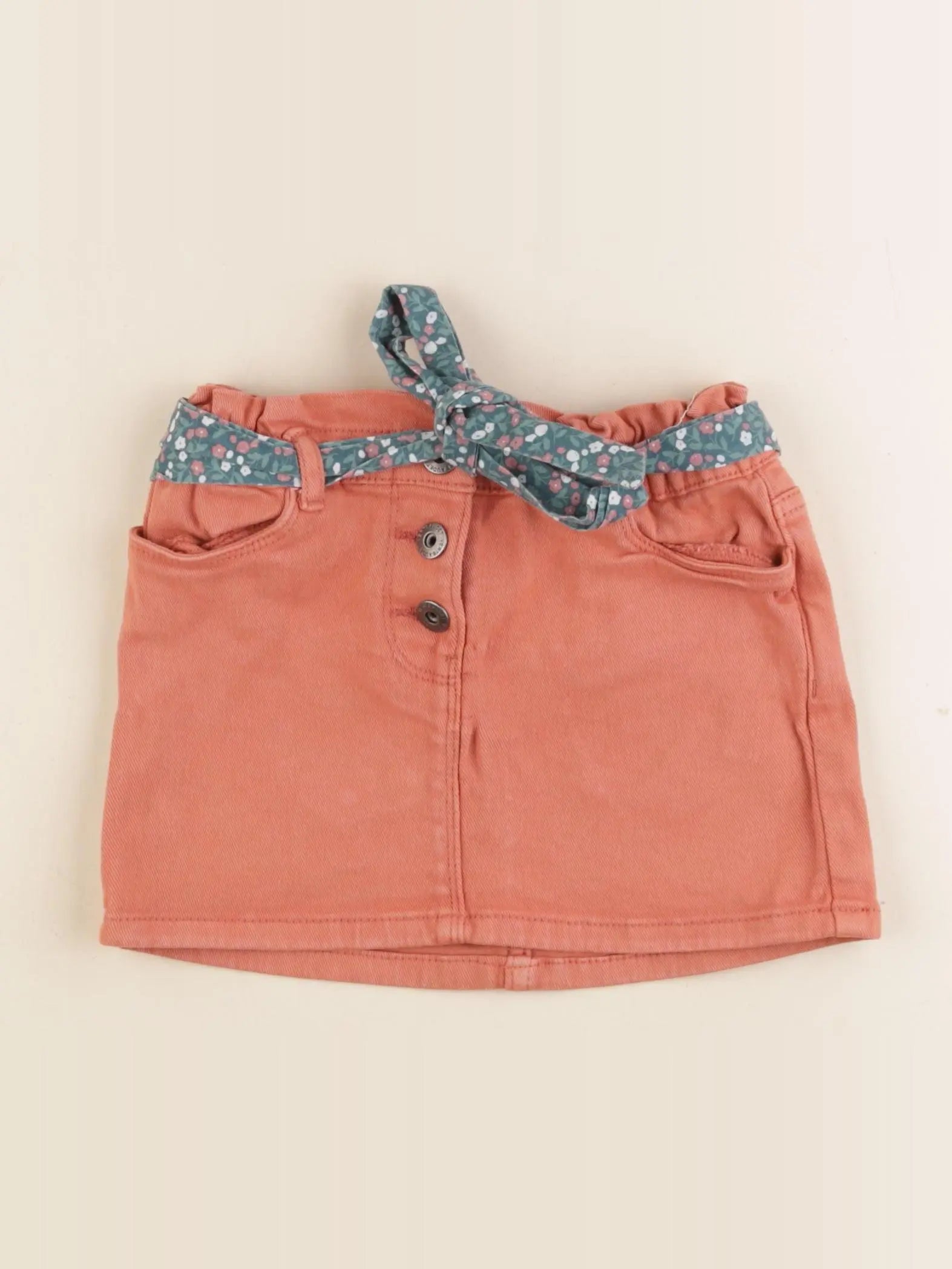 Vertbaudet - jupe orange - 4 ans