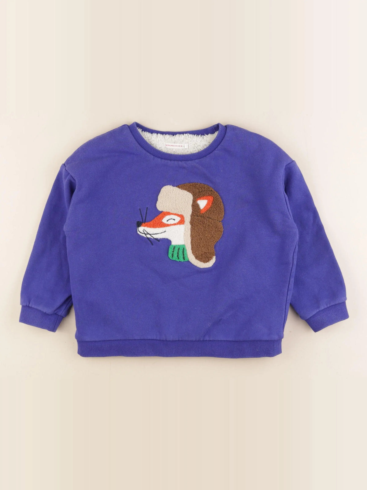 Monoprix - sweat bleu - 6 ans