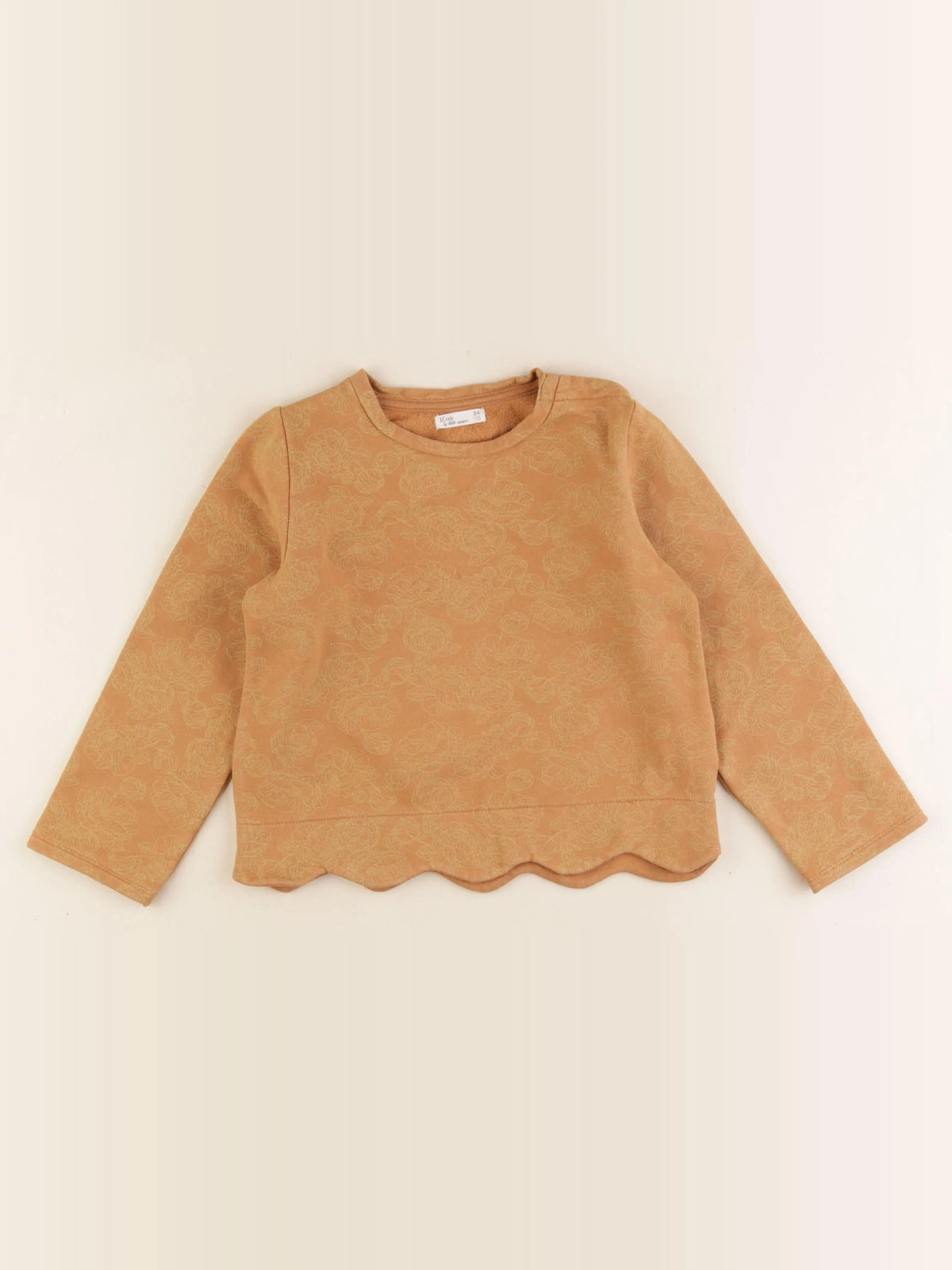 Little Cigogne - sweat marron - 5 ans