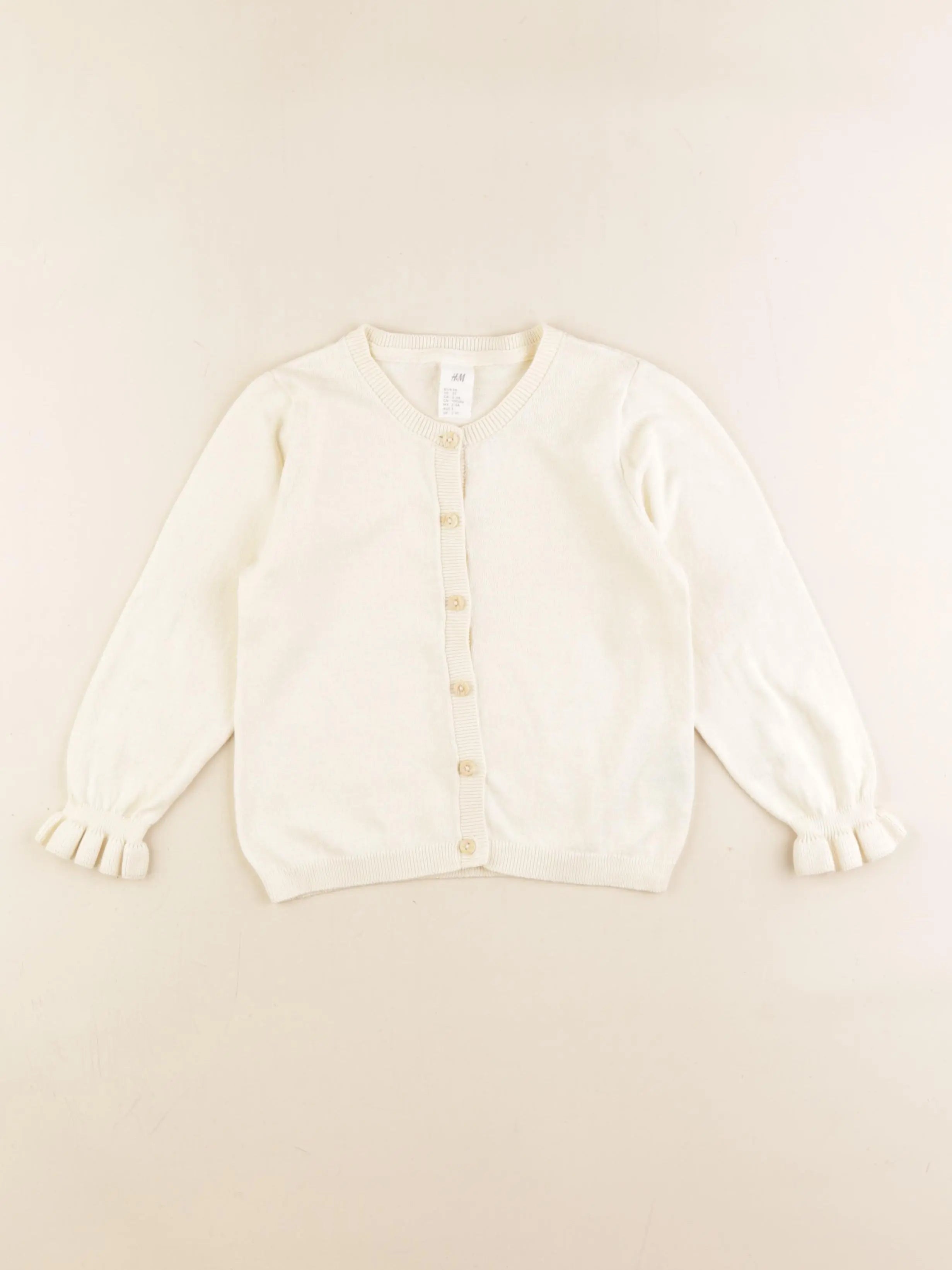 H&M - gilet jaune - 3 ans