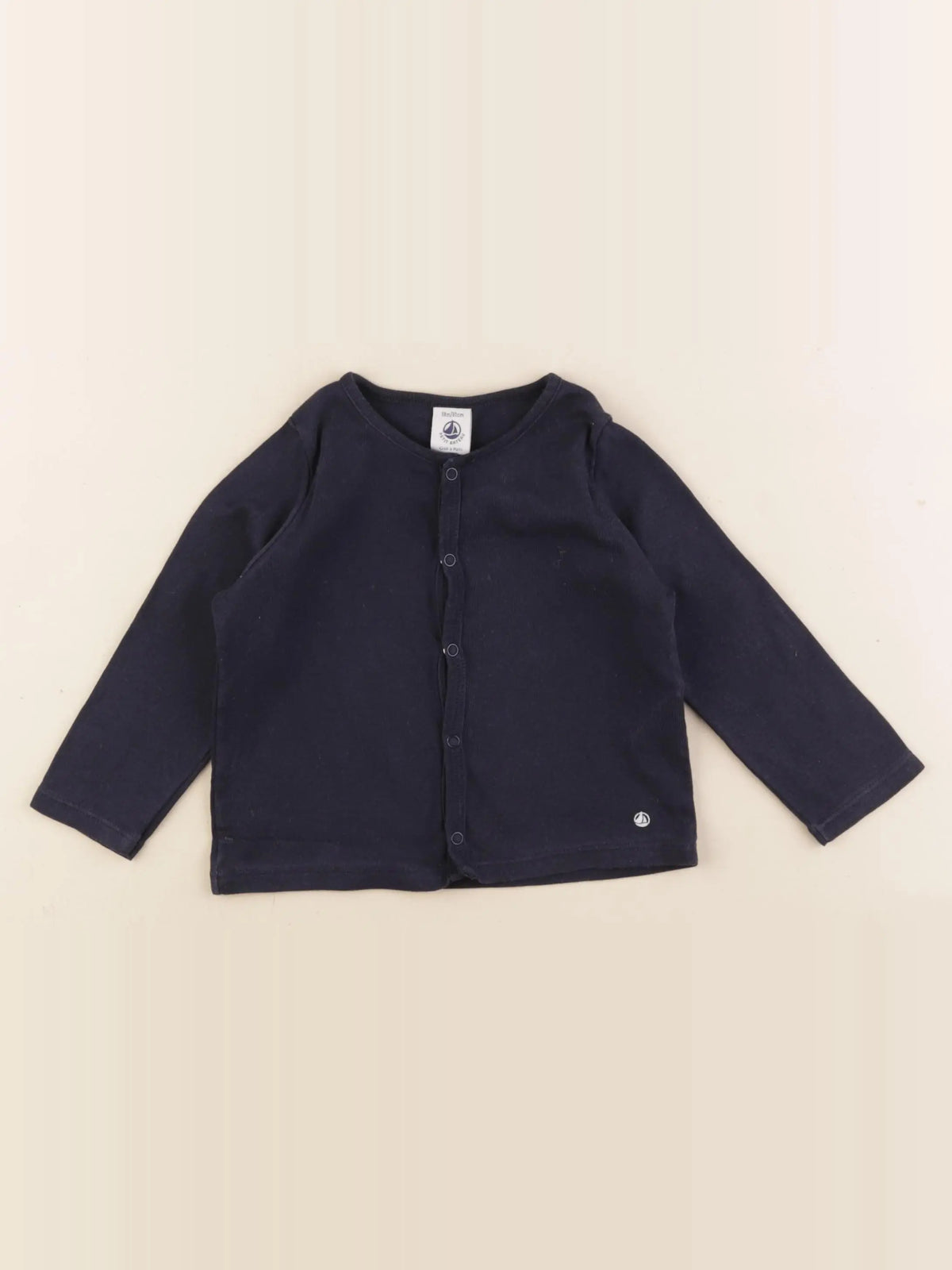 Petit Bateau - tee-shirt bleu - 18 mois