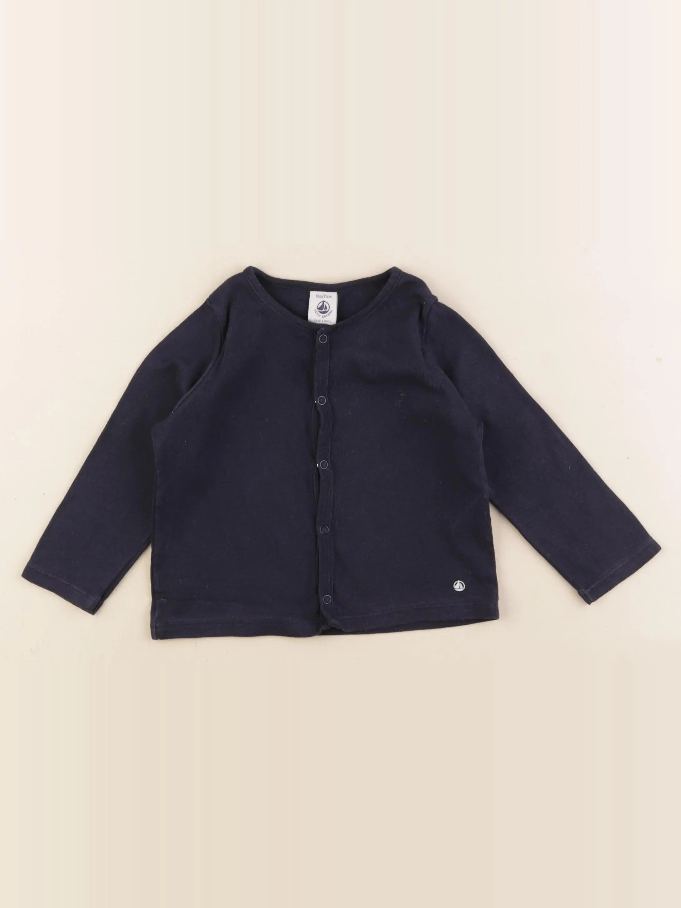 Petit Bateau - tee-shirt bleu - 18 mois