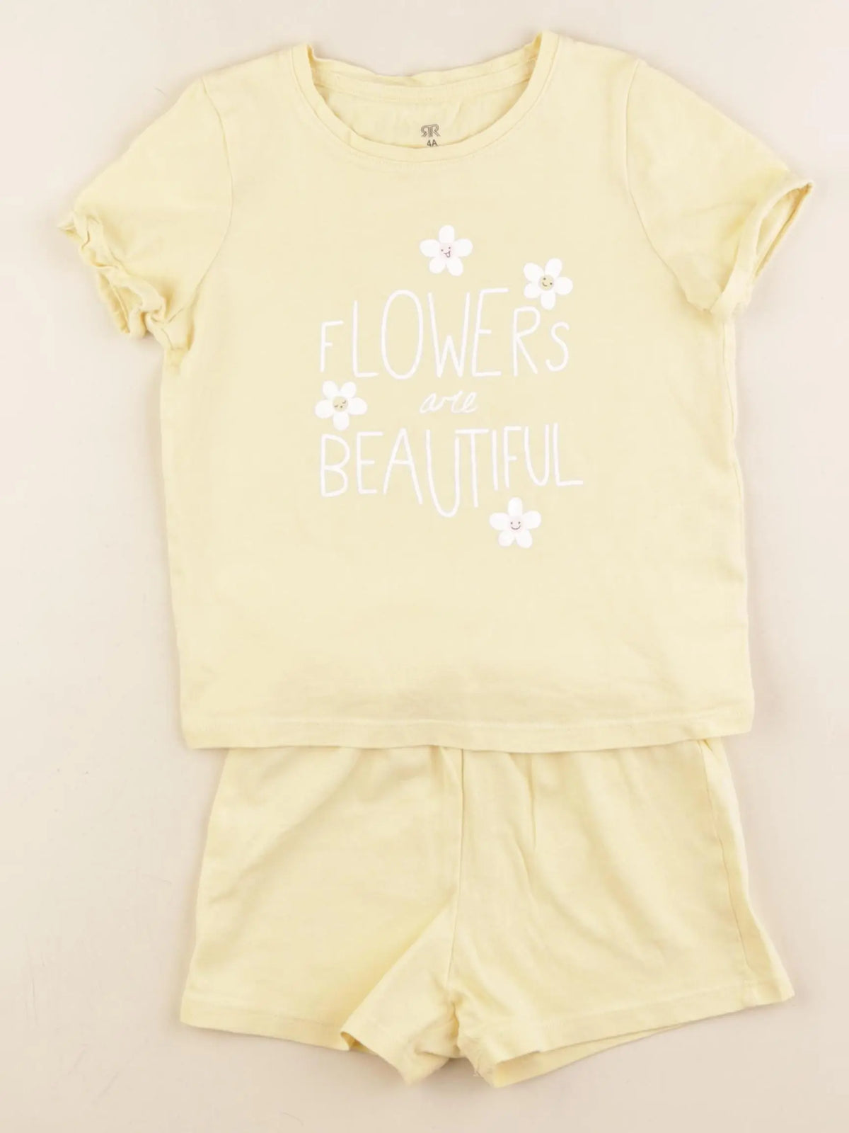 La Redoute - pyjama coton jaune - 4 ans