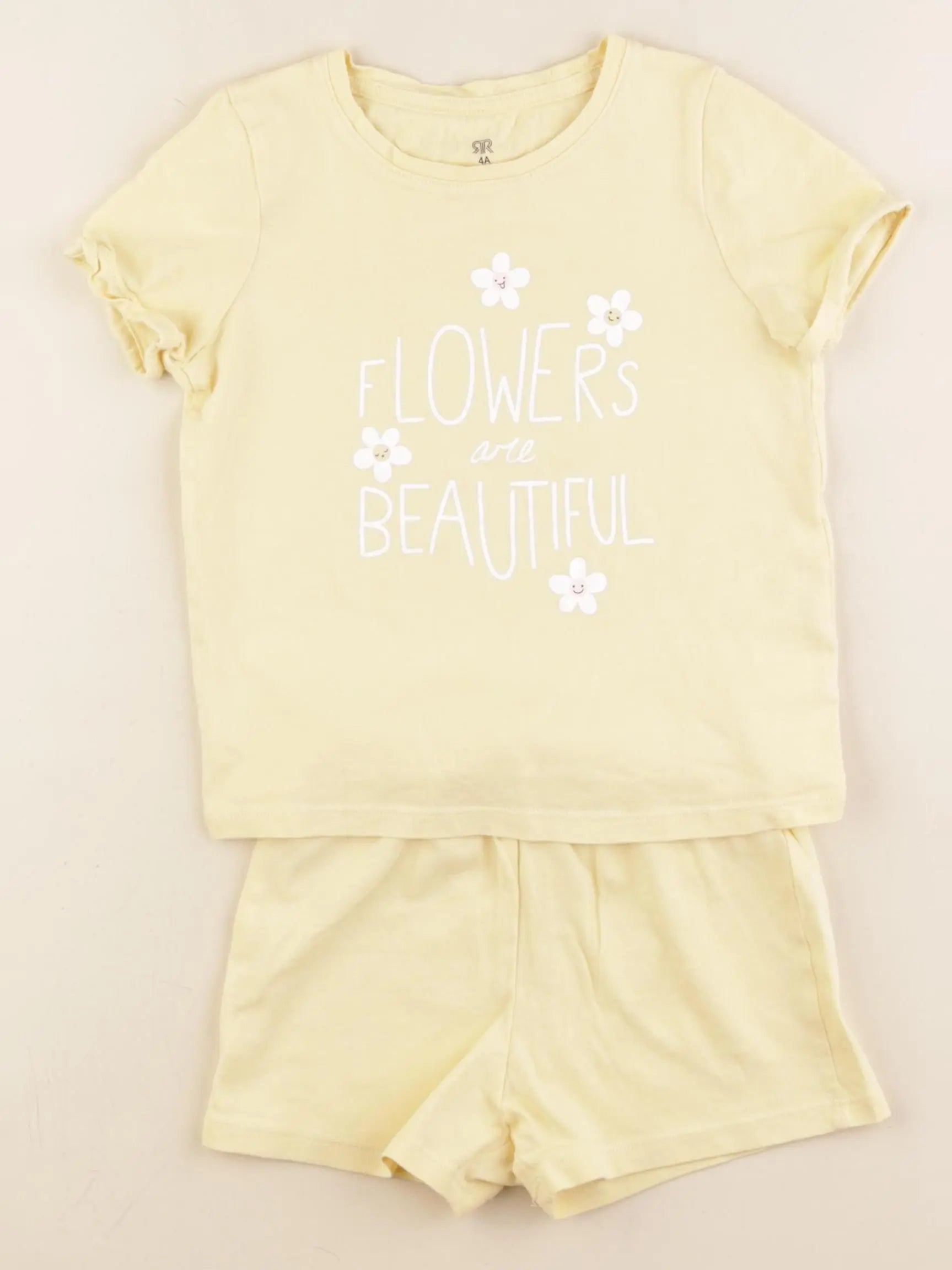 La Redoute - pyjama coton jaune - 4 ans
