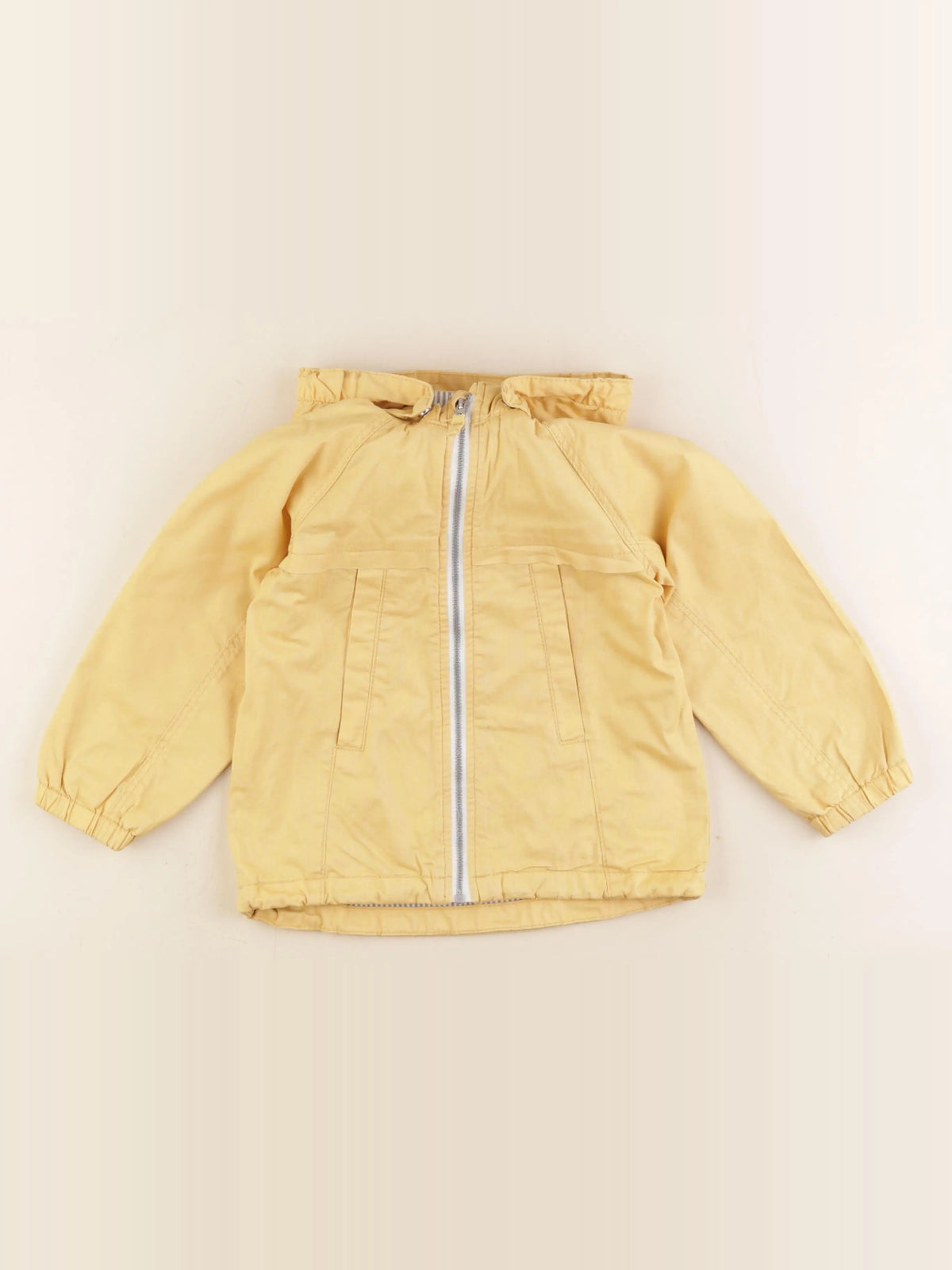 H&M - manteau jaune - 2/3 ans