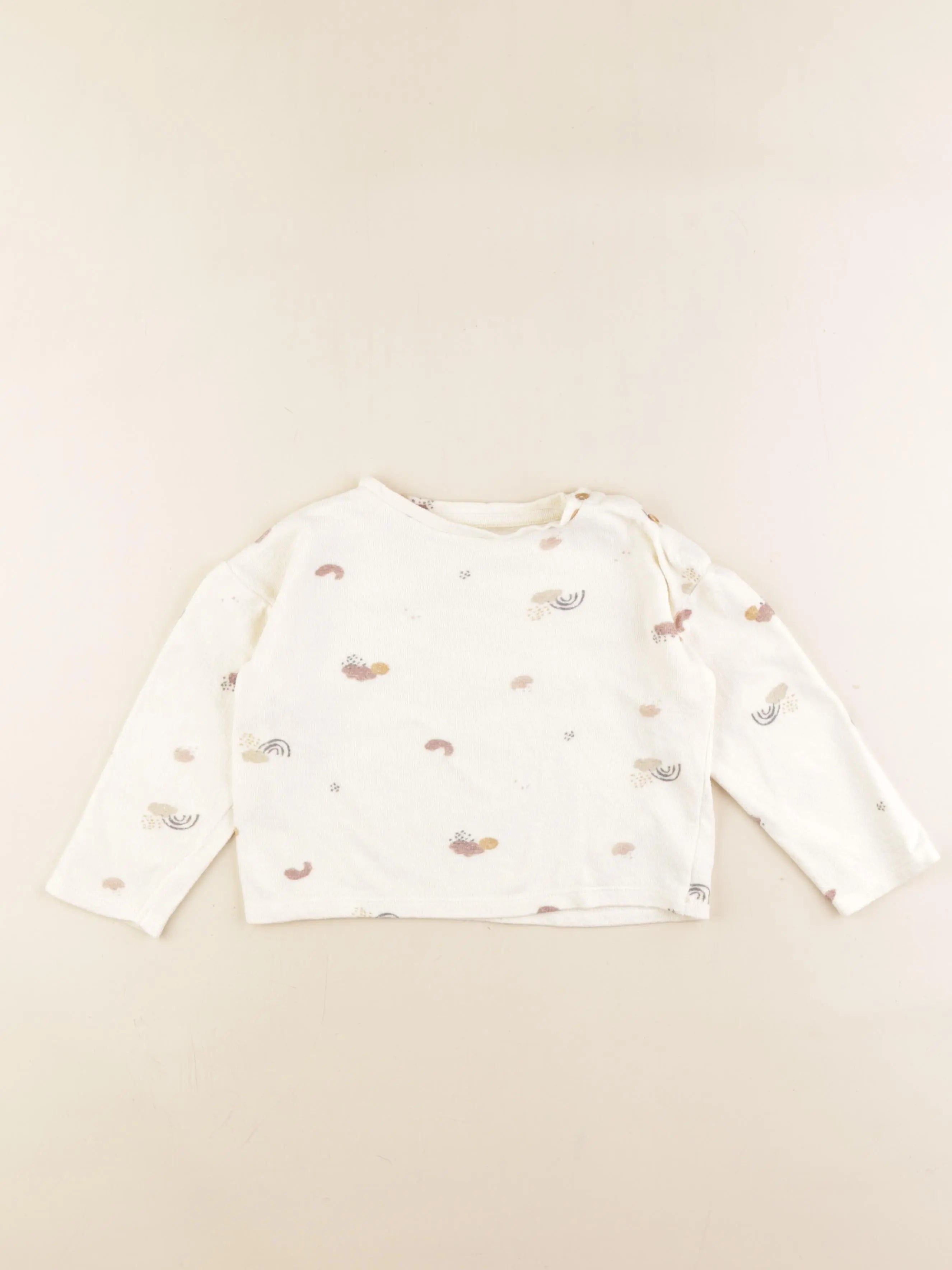 Storytelling - sweat beige - 4 ans