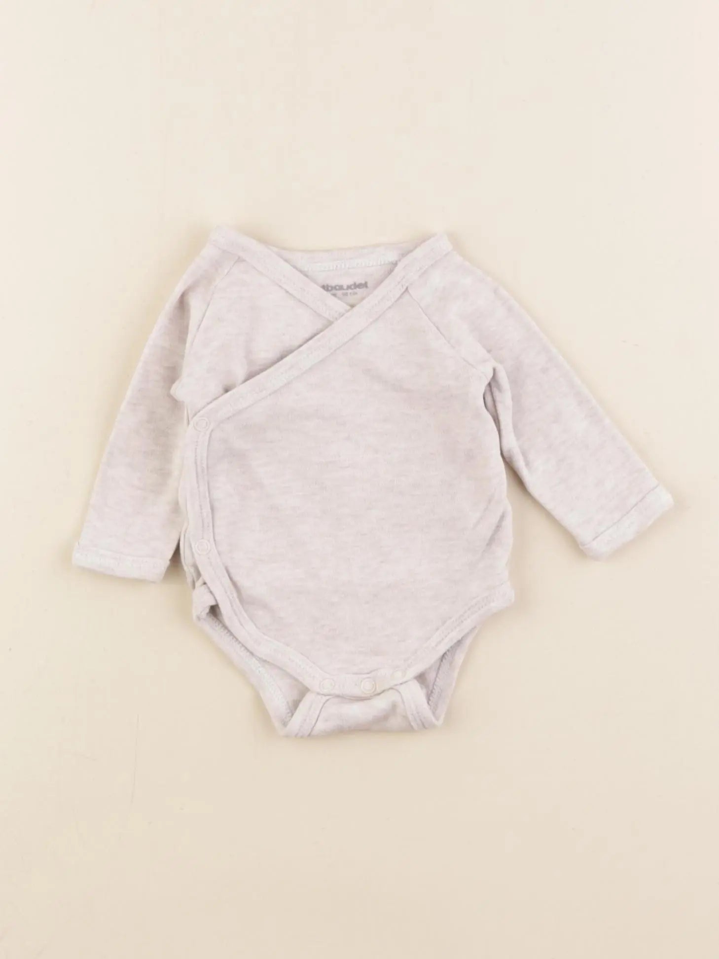 Vertbaudet - body beige - 0 mois