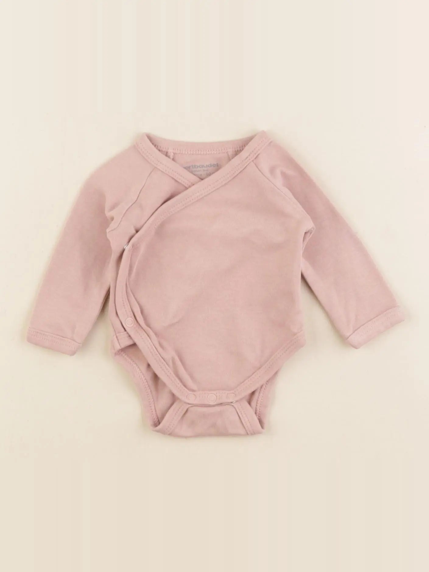 Vertbaudet - body rose - 0 mois