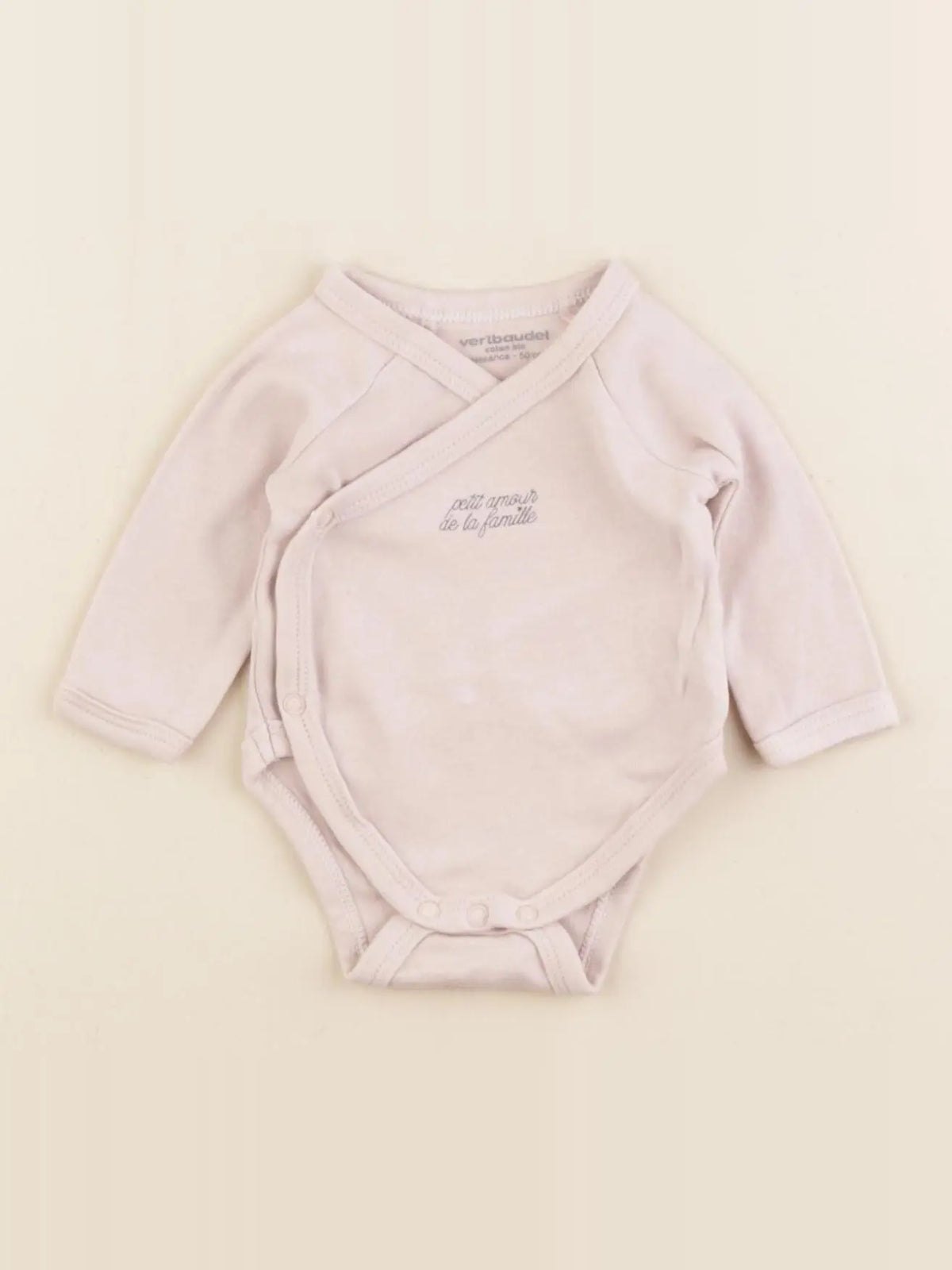 Vertbaudet - body rose - 0 mois